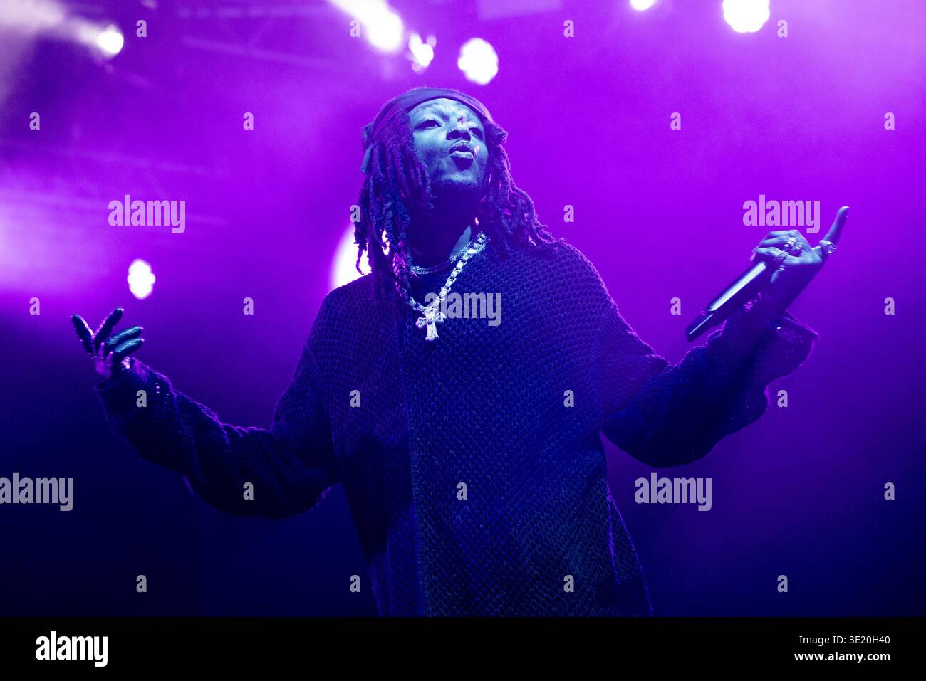 American rapper JID, real name Destin Choice Route, performs live at ...