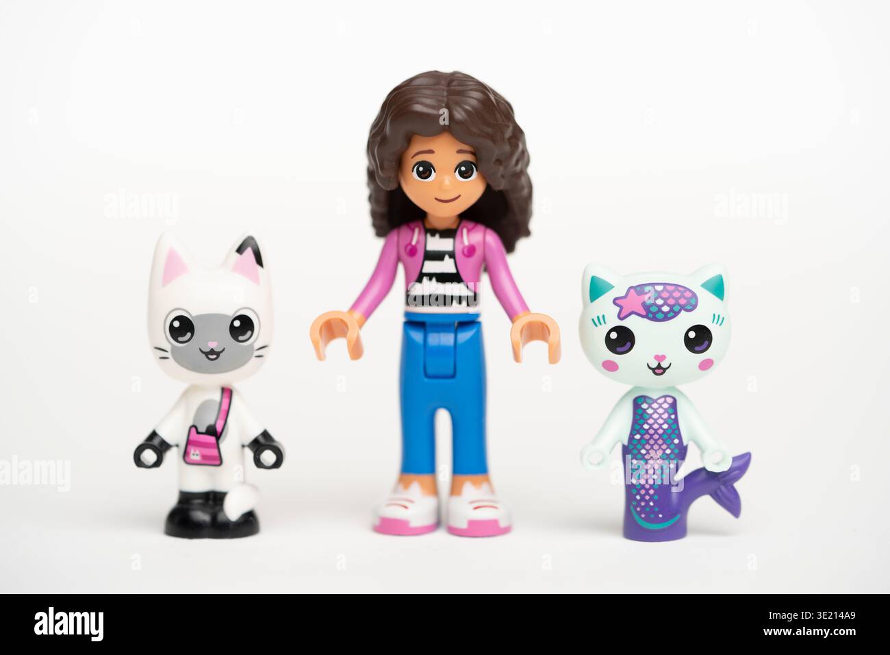Gabby's Dollhouse Lego Friends collaboration Stock Photo