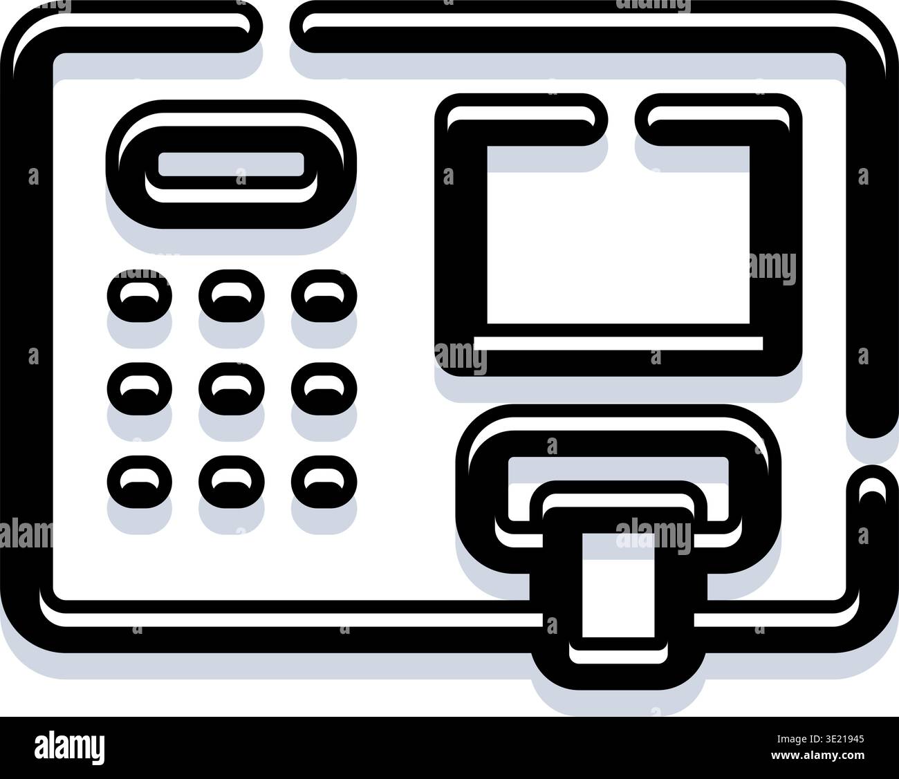 Automated teller machine service icon for banking transaction Stock ...