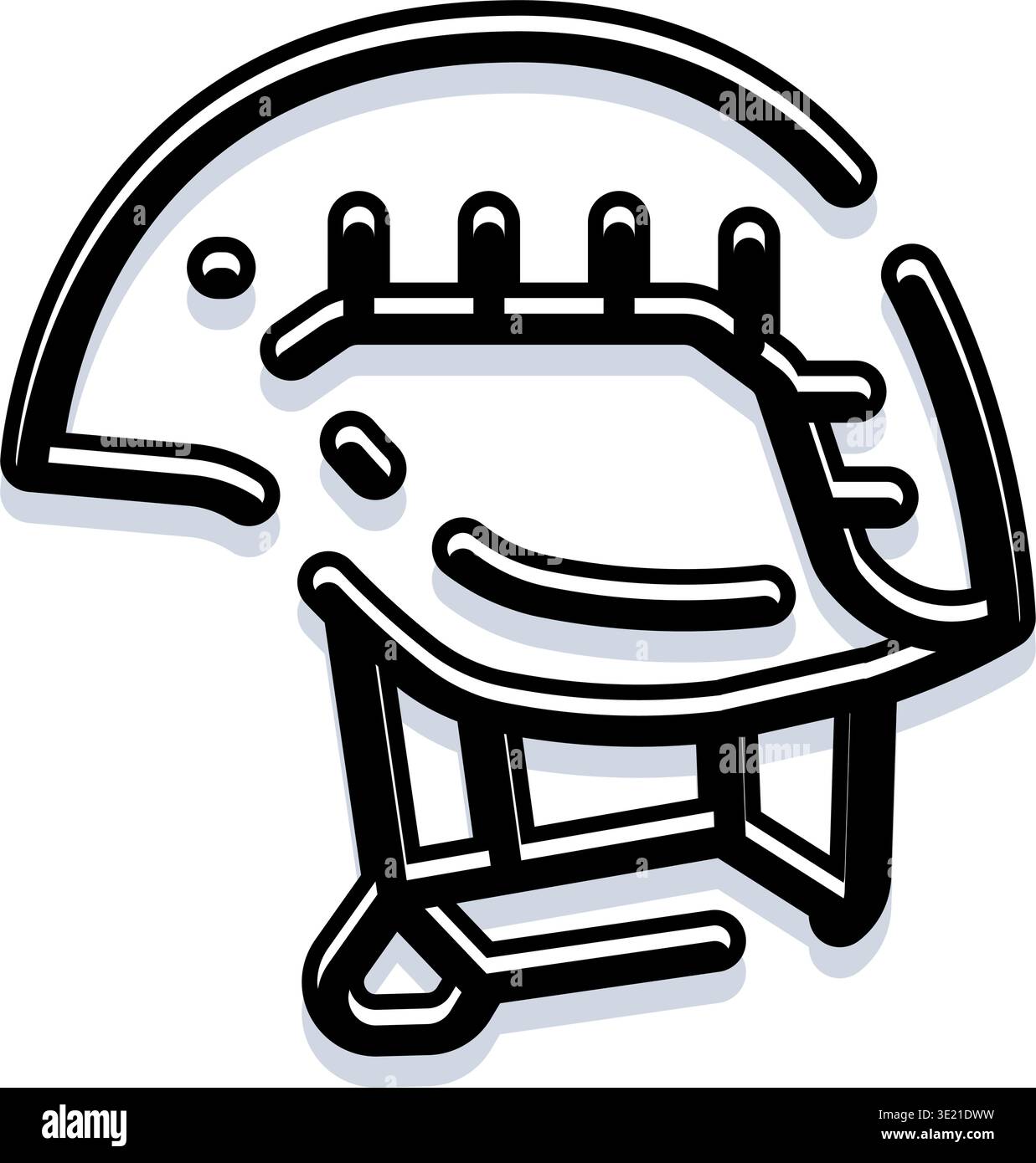 football player helmet icon American football helmet icon protecting player head Stock Vector Image &  Art