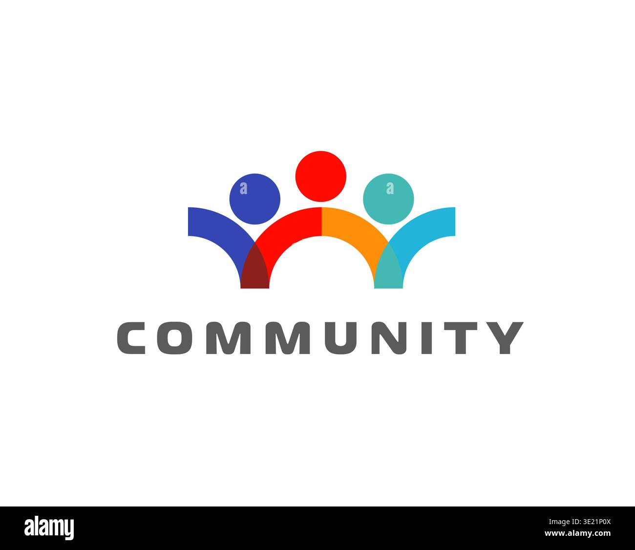 Community, business teamwork people connect icon Stock Vector