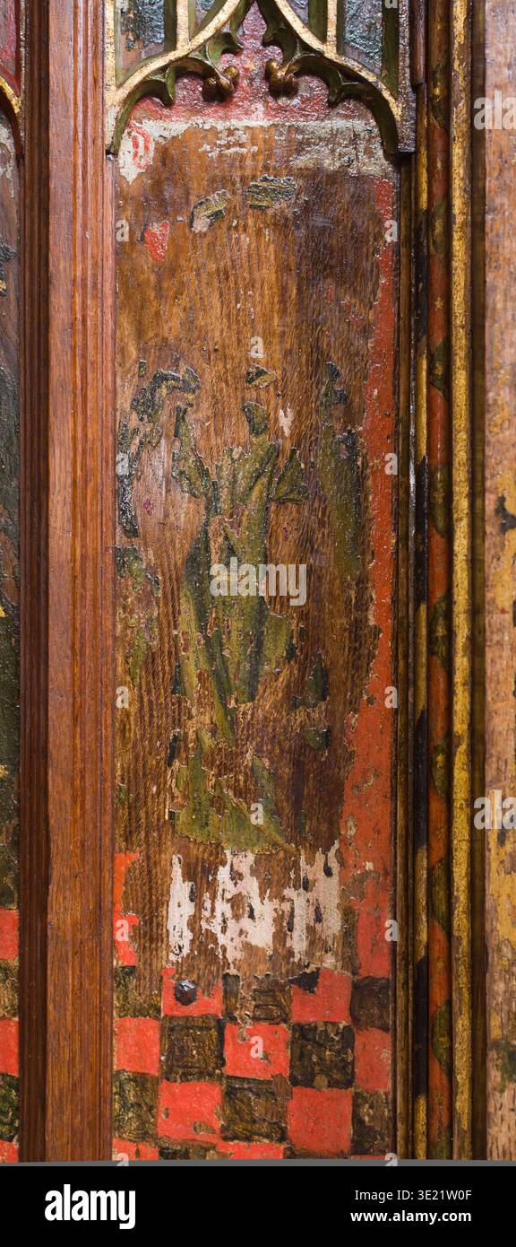 The rood screen at St Nicholas, Bedfield, dates to the early 16th ...