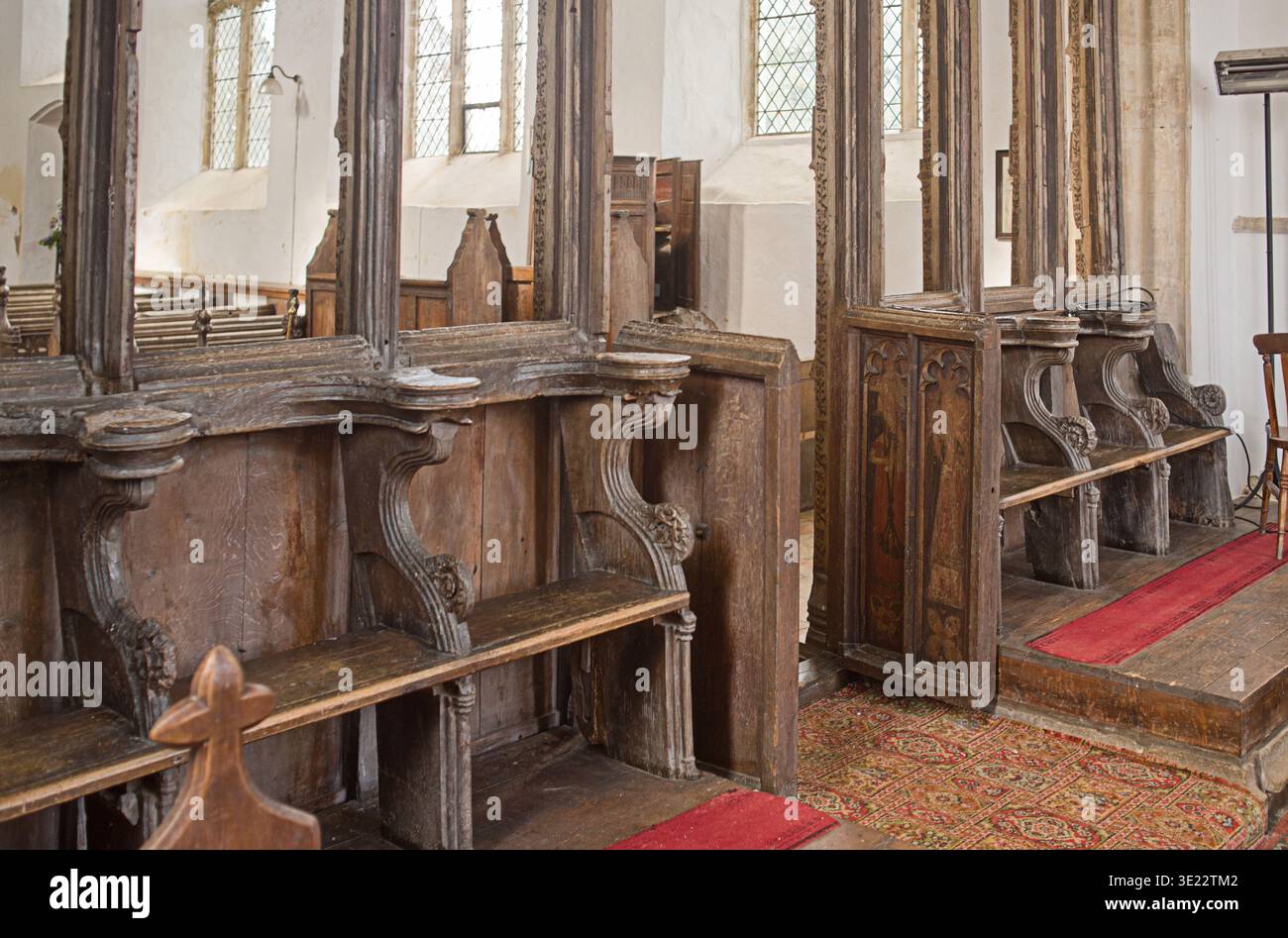 Latin Rood Screen The rood screen and detail at St George's Church, Gooderstone, Norfolk ...