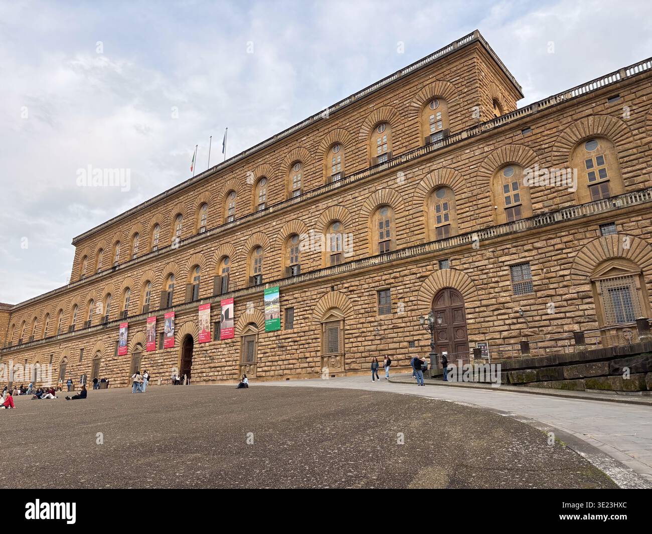 Rustication Stonework Pitti Palace (Palazzo Pitti), Galleria Palatina. Florence, Italy ...