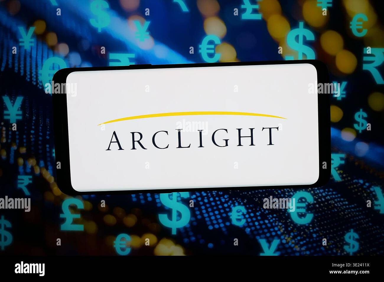 In this photo illustration, the logo of US company ArcLight Capital ...