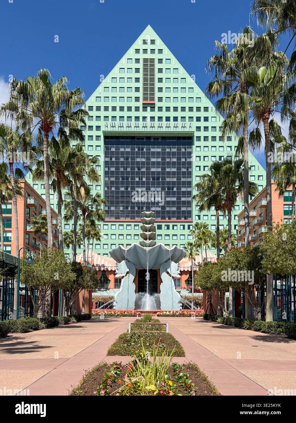 The Walt Disney World Swan and Dolphin Resort Hotel in Lake Buena Vista, Florida Stock Photo