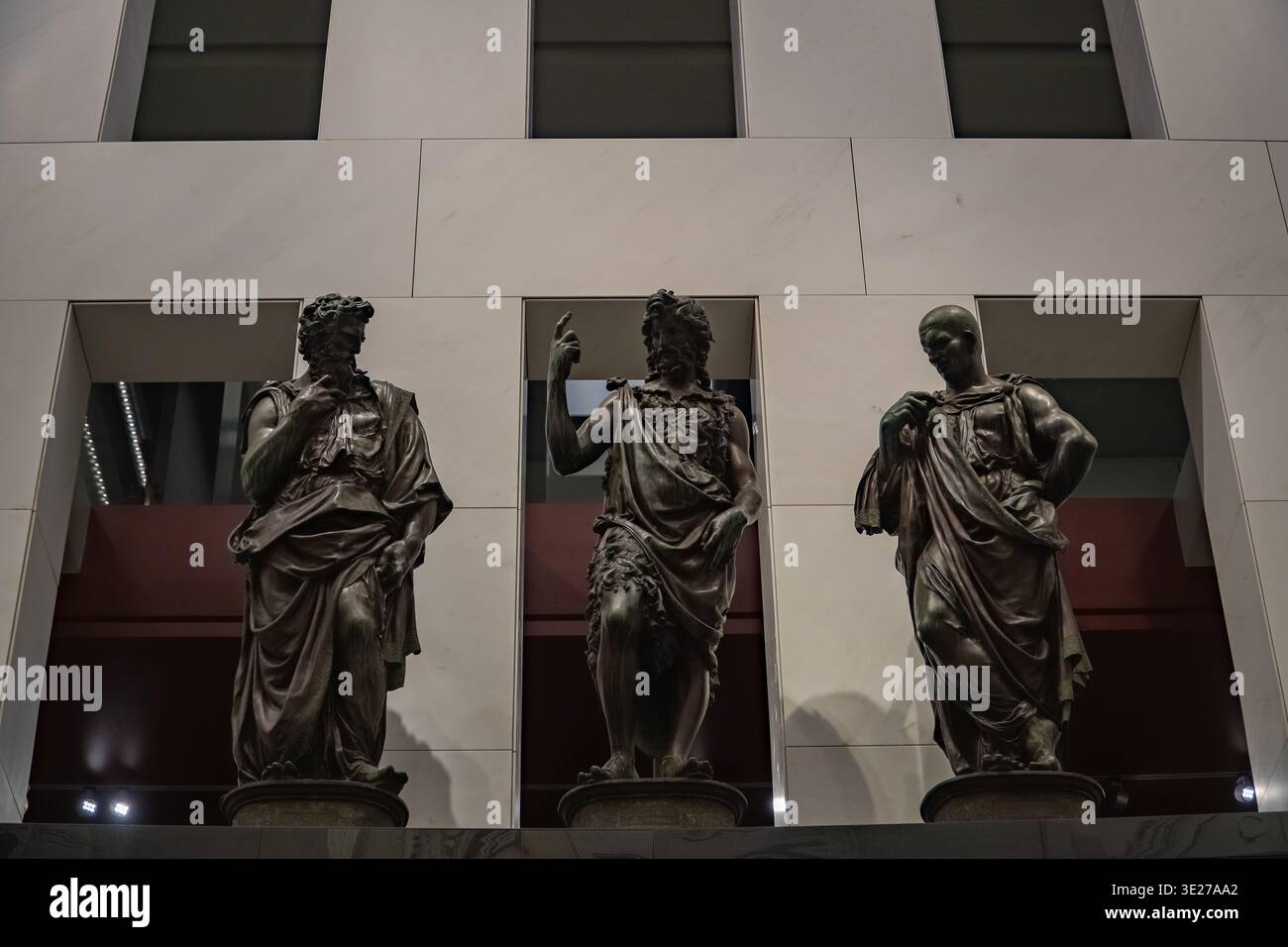 Italian Renaissance Opera Bronze sculptures displayed inside the Opera del Duomo Museum ...