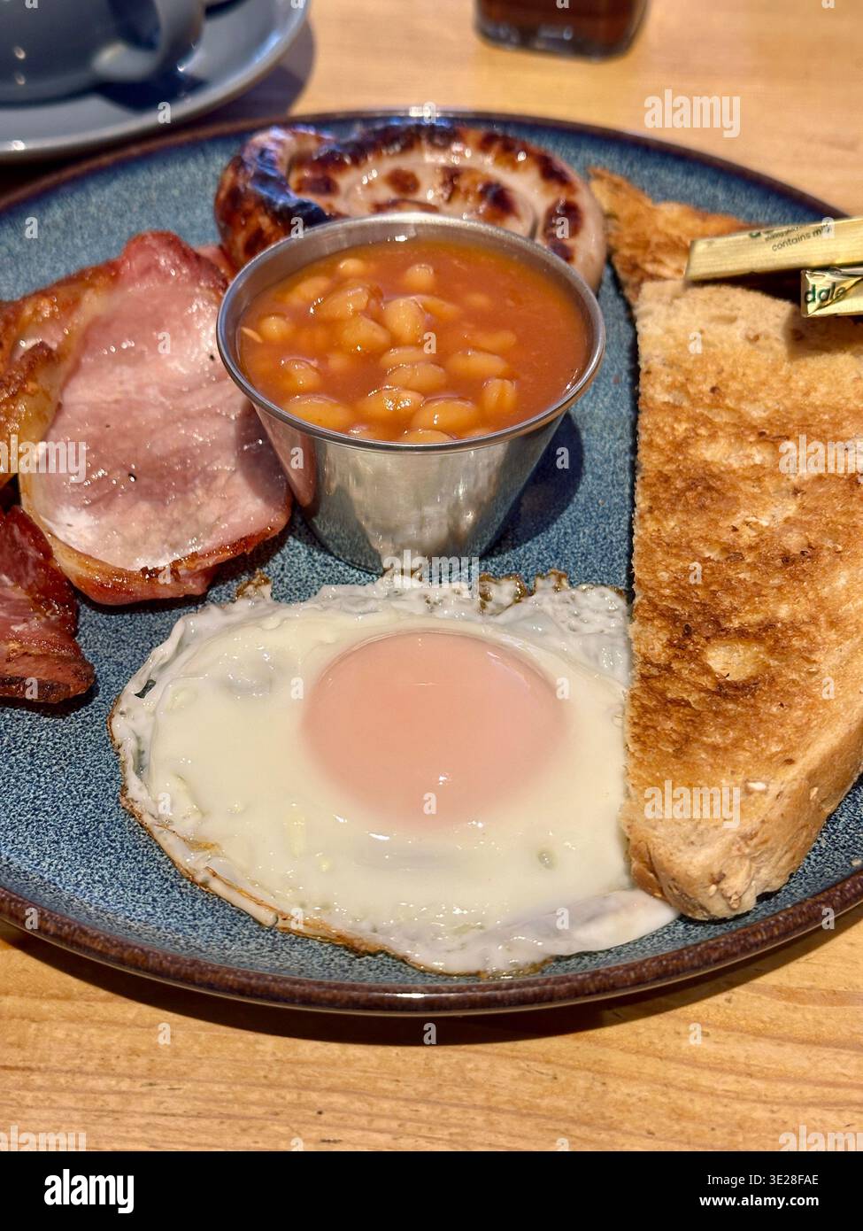 Full English Breakfast - Smartphone Captured Stock Image