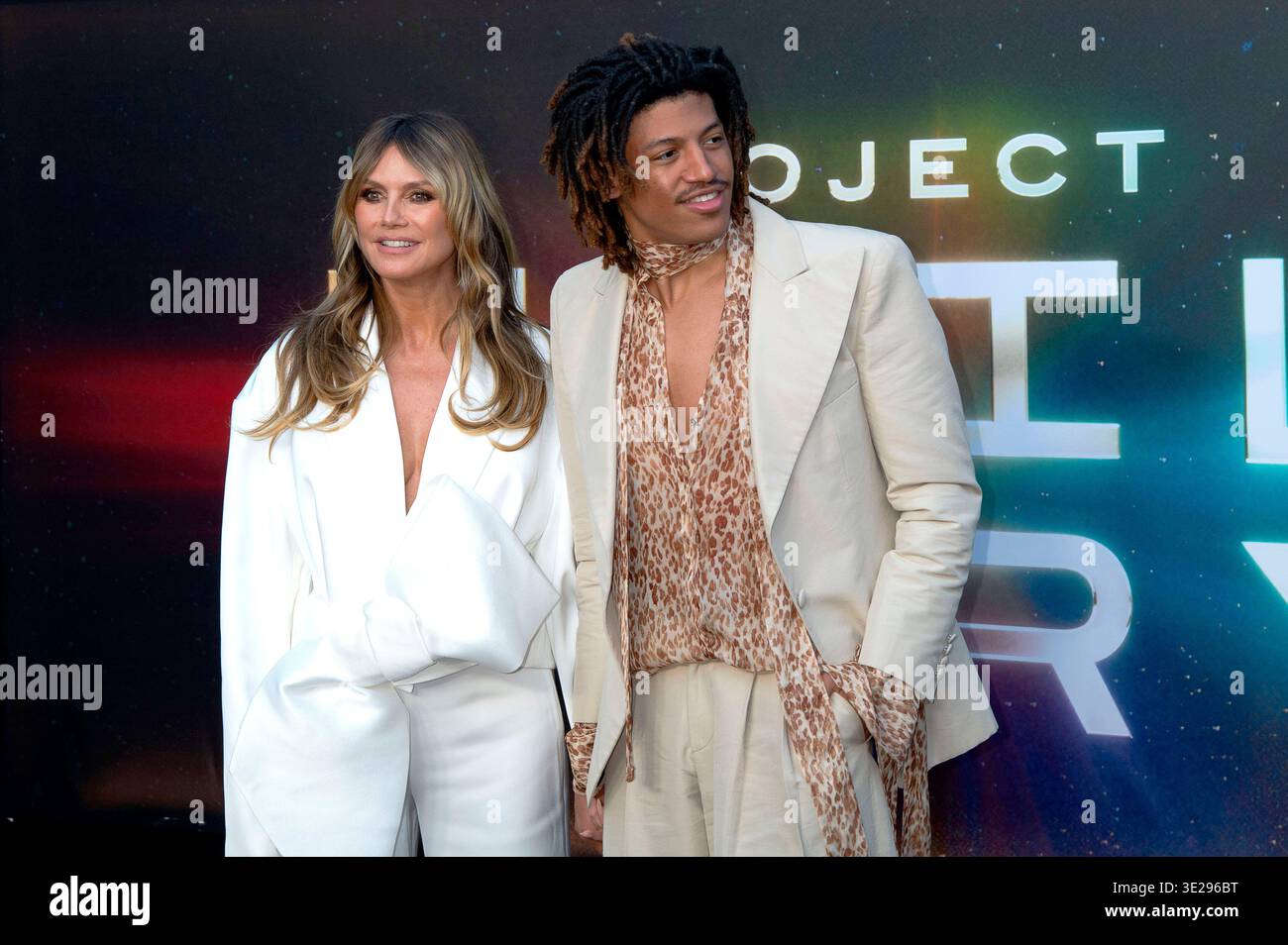 Heidi Klum with son Henry Samuel at the premiere of the film 'Project ...