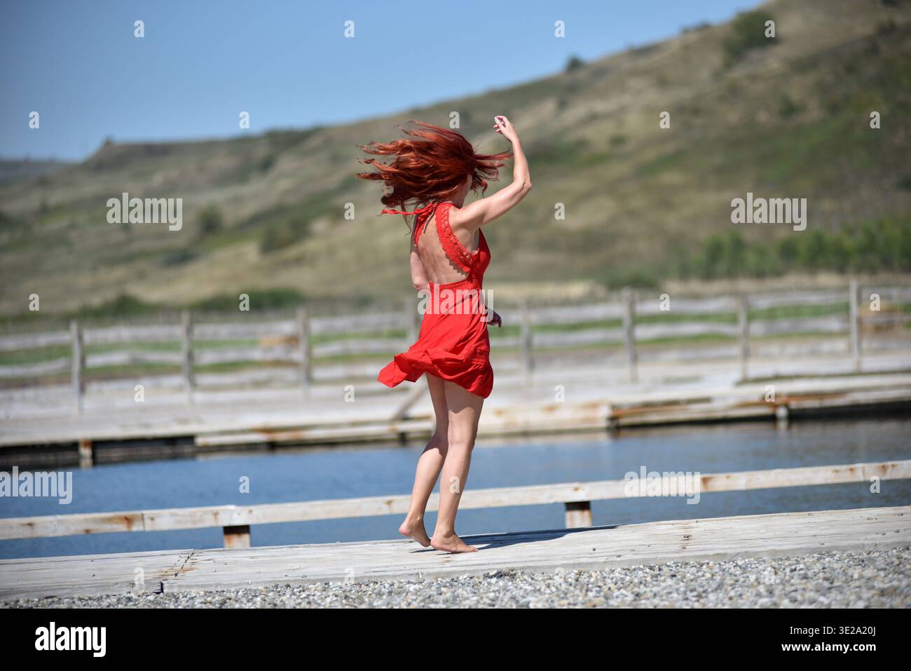 Back swimming pool red hi-res stock photography and images - Alamy