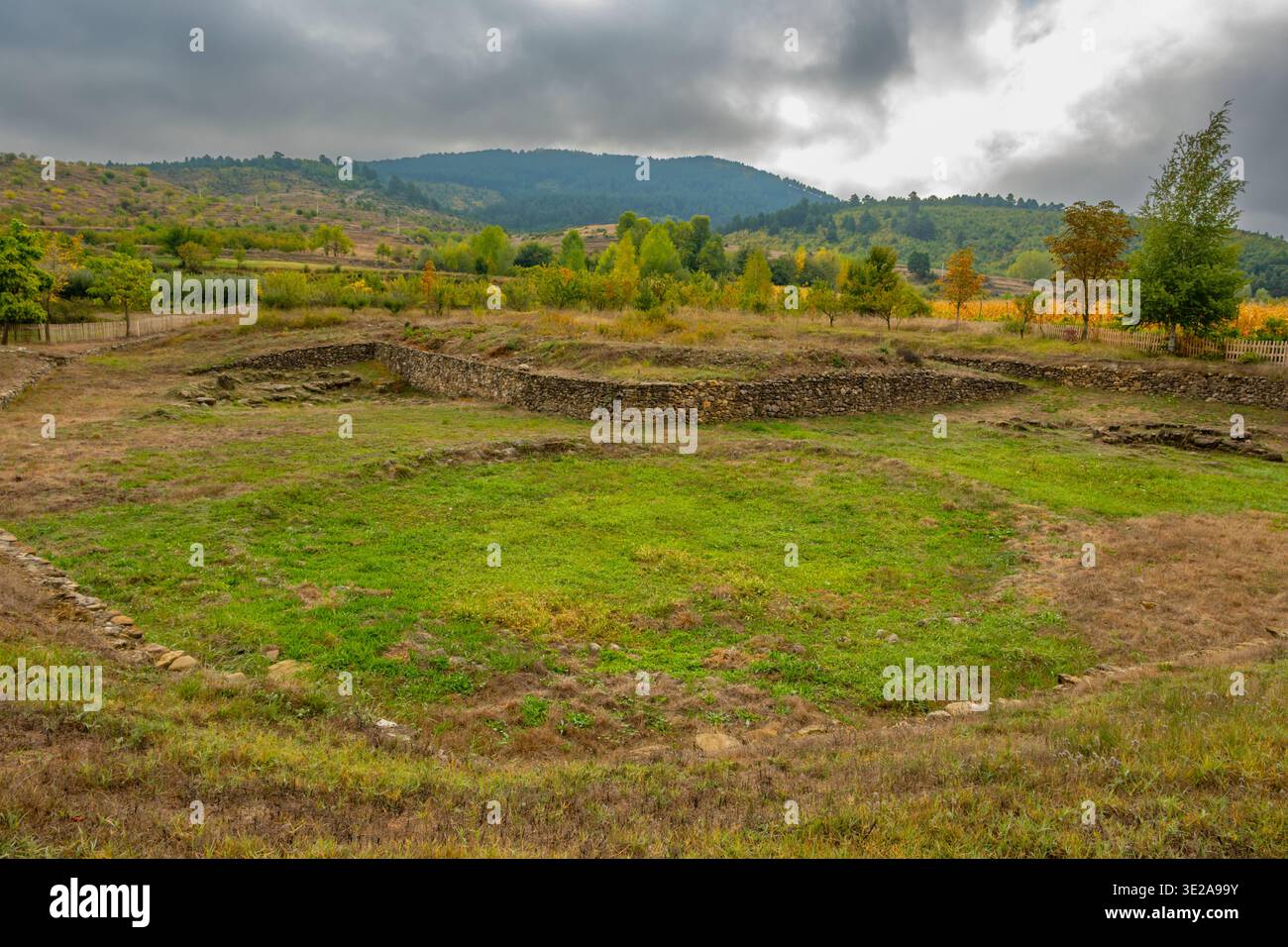 Kamenica Tumulus, Tuma e Kamenic‘s, near Korca Albania Stock Photo
