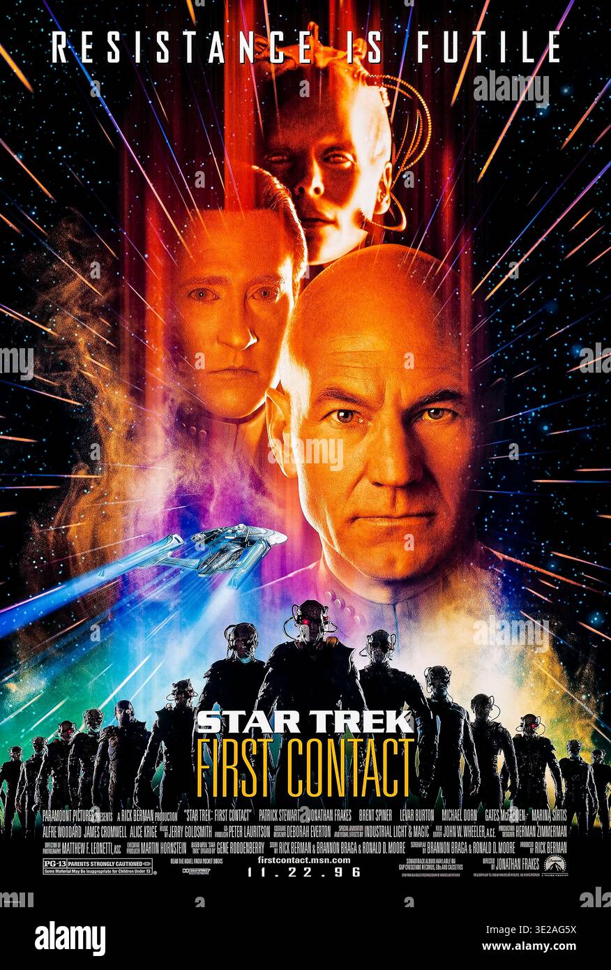 Star trek first contact poster hi-res stock photography and images
