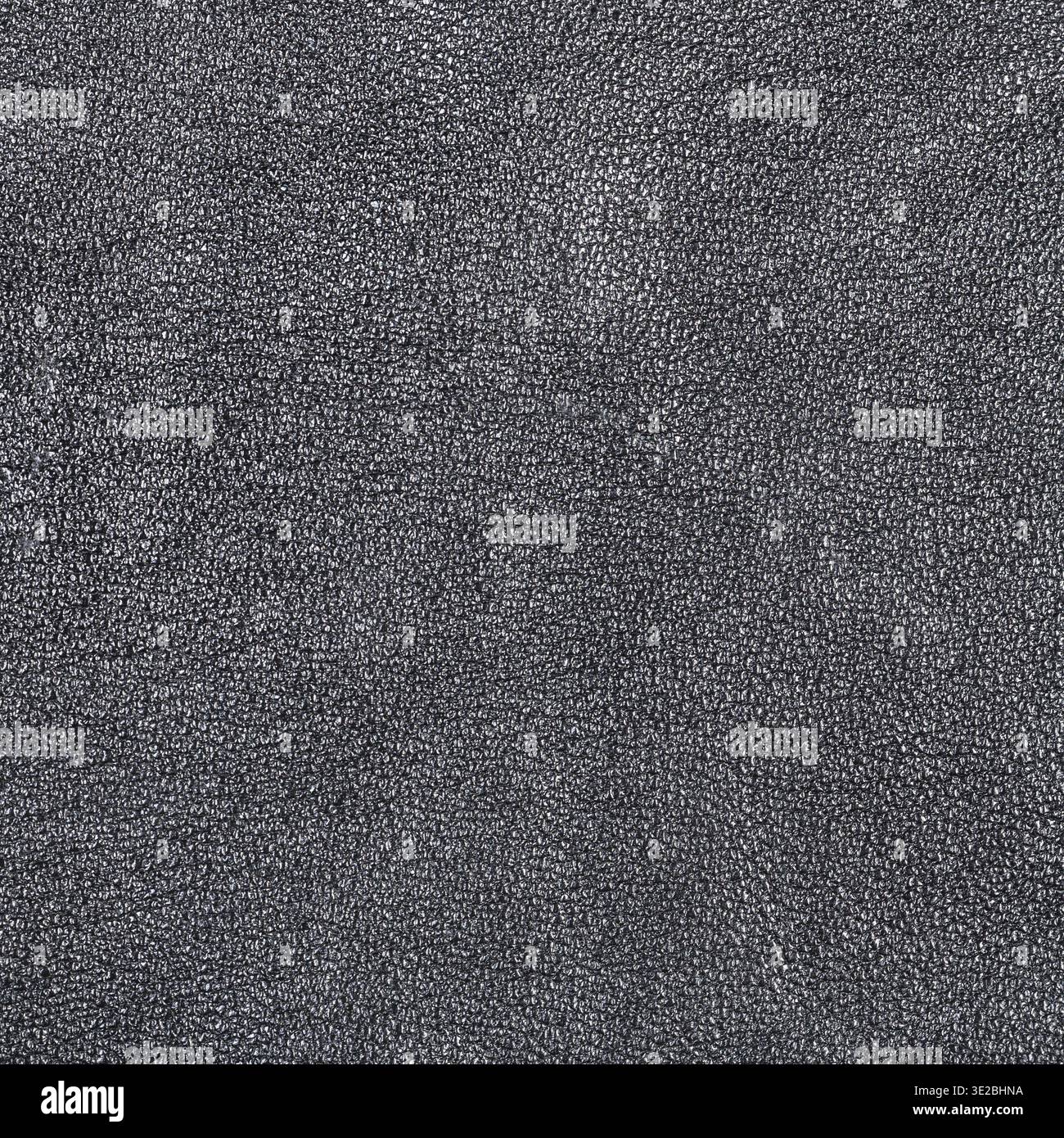 Textured square background from black leather close up Stock Photo