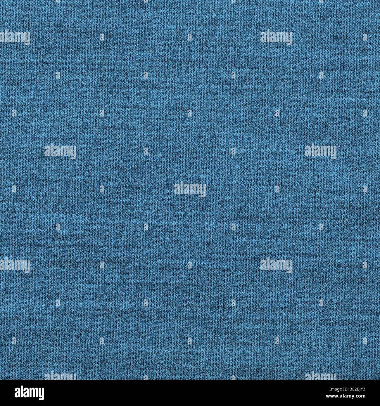 Textile square background - texture of wool jersey knitted fabric close up Stock Photo