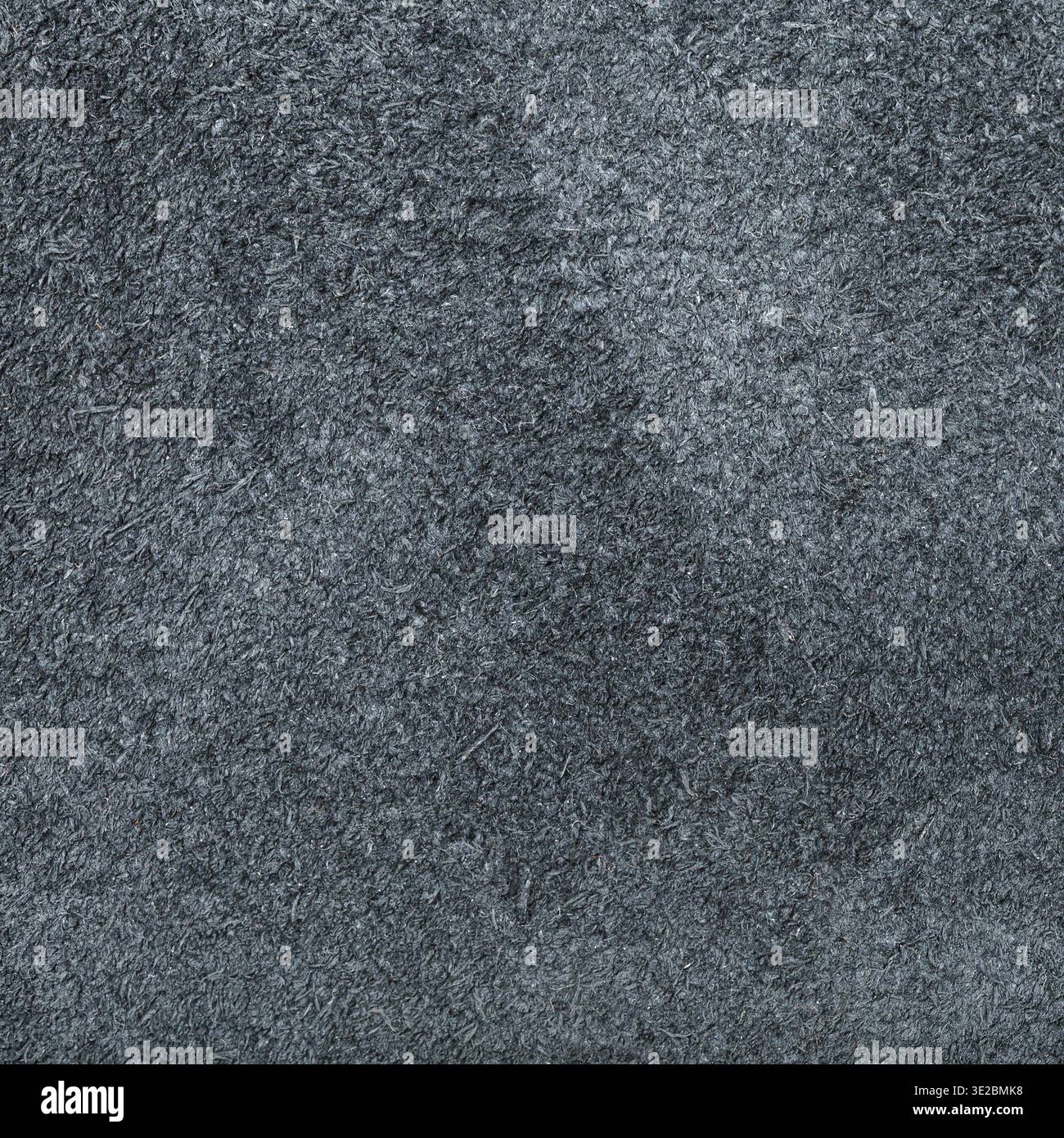 Textured square background from dark gray suede close up Stock Photo