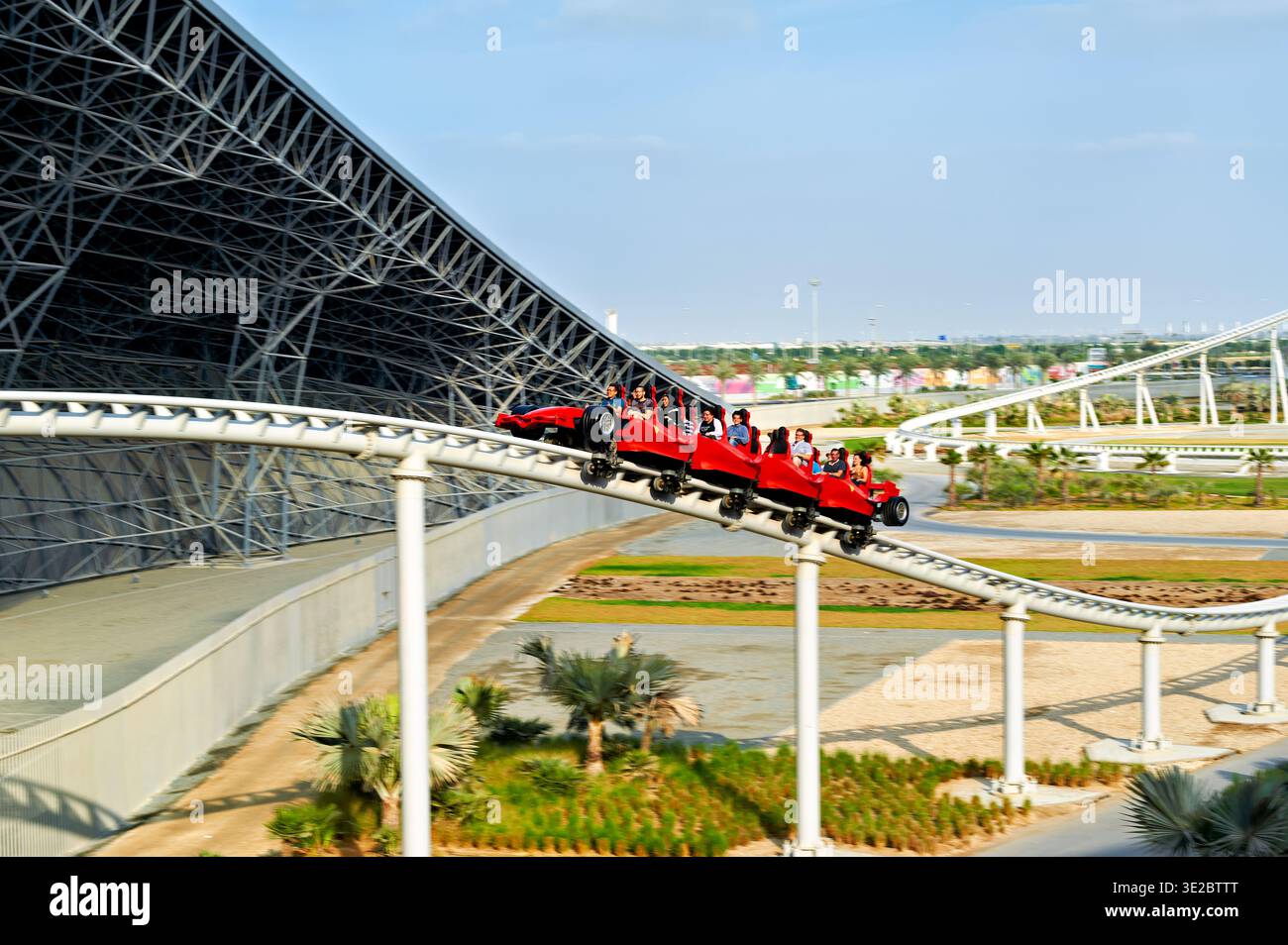 Ferrari world roller coaster abu dhabi hi-res stock photography and ...