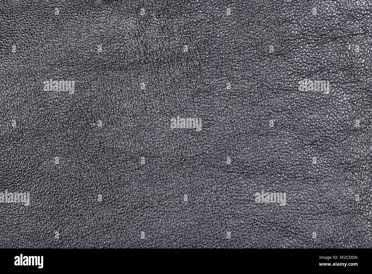 Textured background from black leather close up Stock Photo