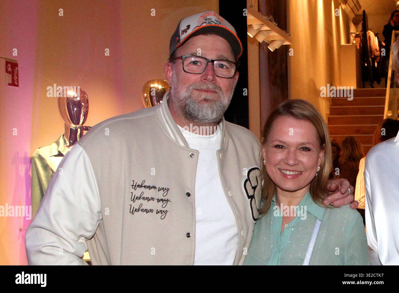 Brian Bojsen and Nova Meierhenrich during the Riani Store Opening Event ...