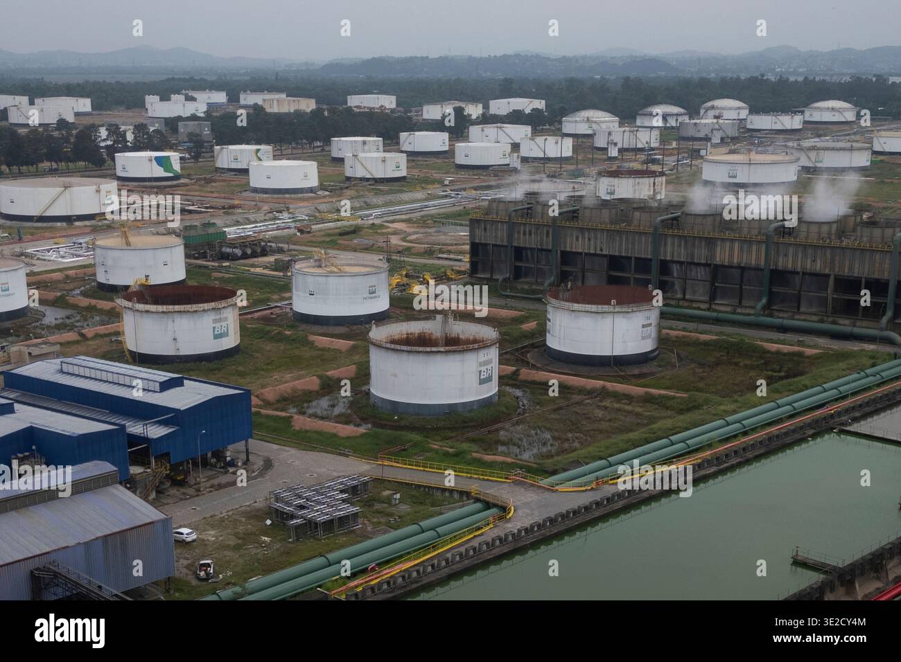 The Petrobras refinery sits in Duque de Caxias, Rio de Janeiro state ...