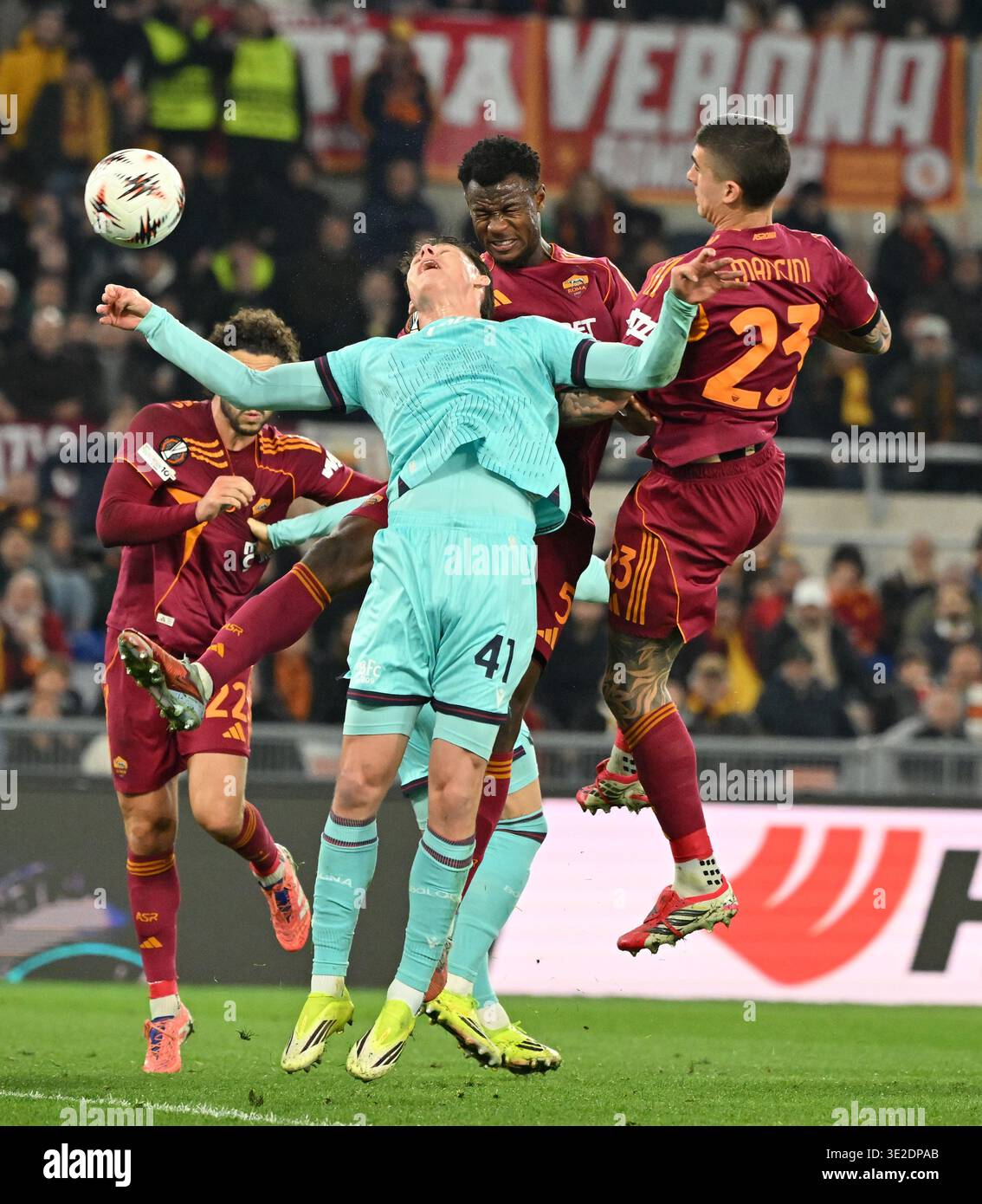 Bologna evan ndicka of as roma hi-res stock photography and images - Alamy