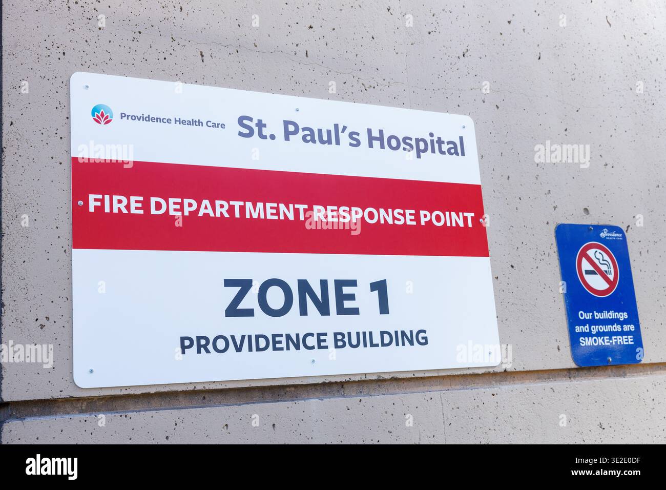 Visiter Point Zone Vancouver, Canada - March 13, 2026: St. Paul's Hospital Fire Department ...