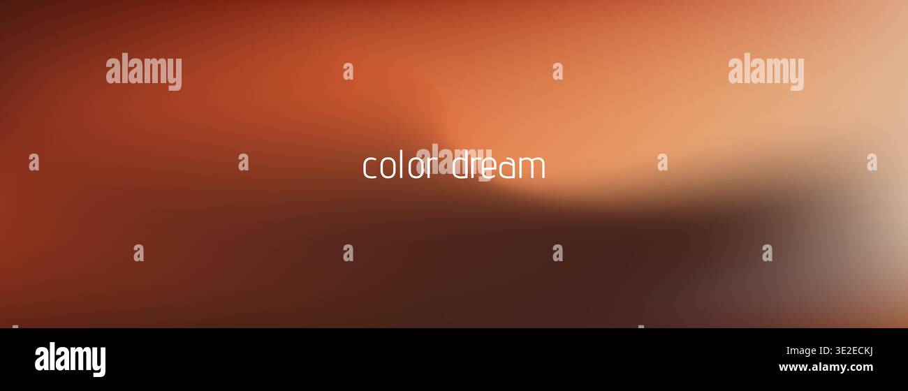 Sunset gradient in orange dark color. Stock Vector
