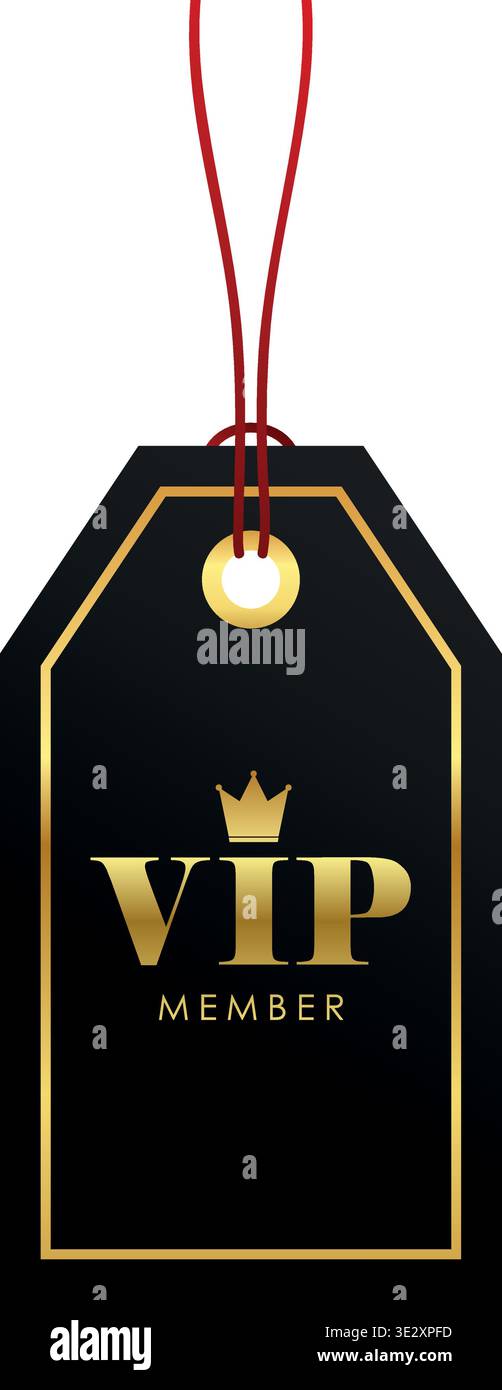 Vip Tag Examples hanging luxury vip tag label isolated vector illustration Stock Vector ...