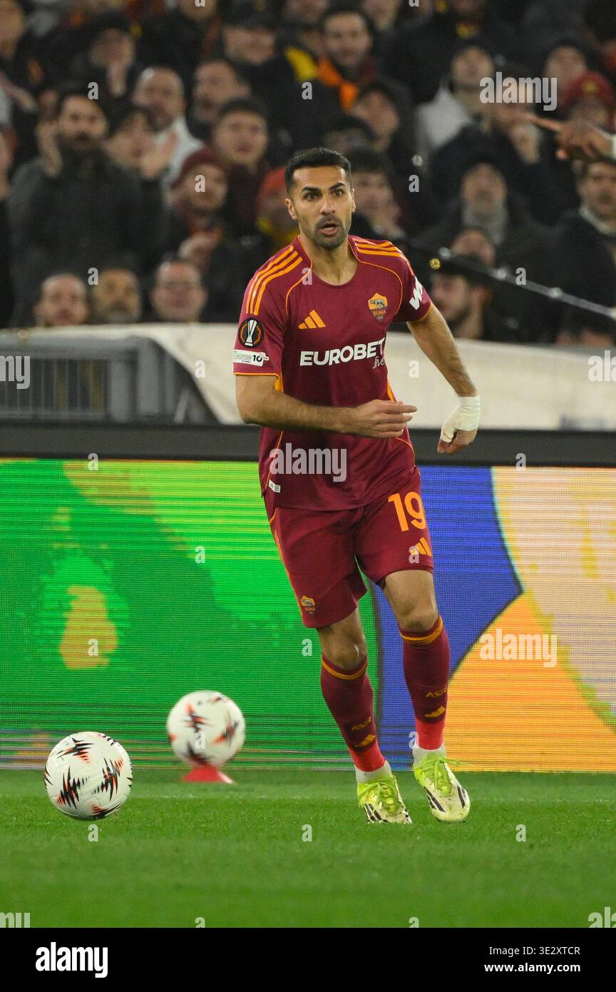 Roma’s Zeki Celik during the Uefa Europa League soccer match between ...