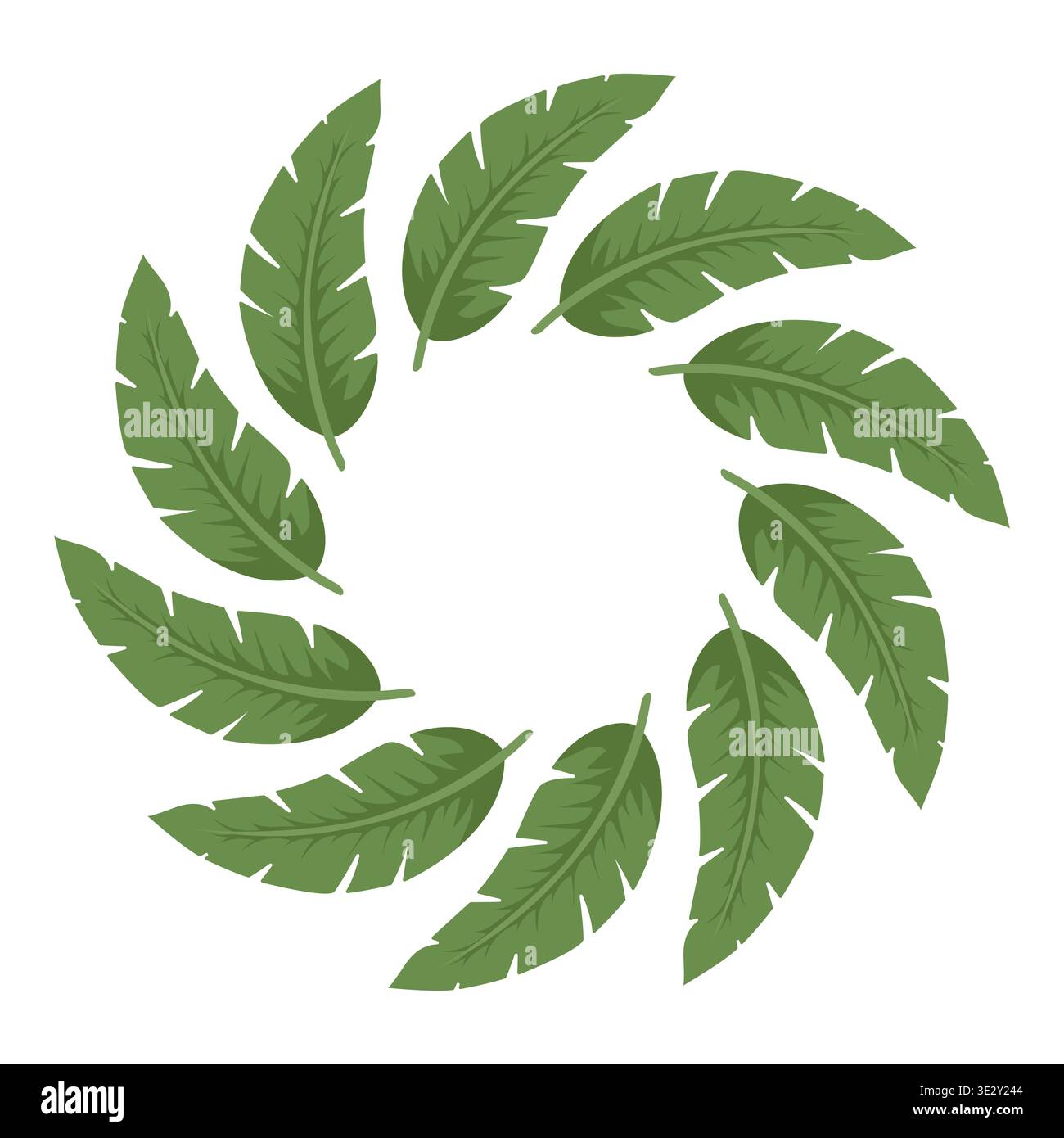 Classic Monstera deliciosa leaves in a distinctive vector wreath for a bold jungle feel vector Stock Vector
