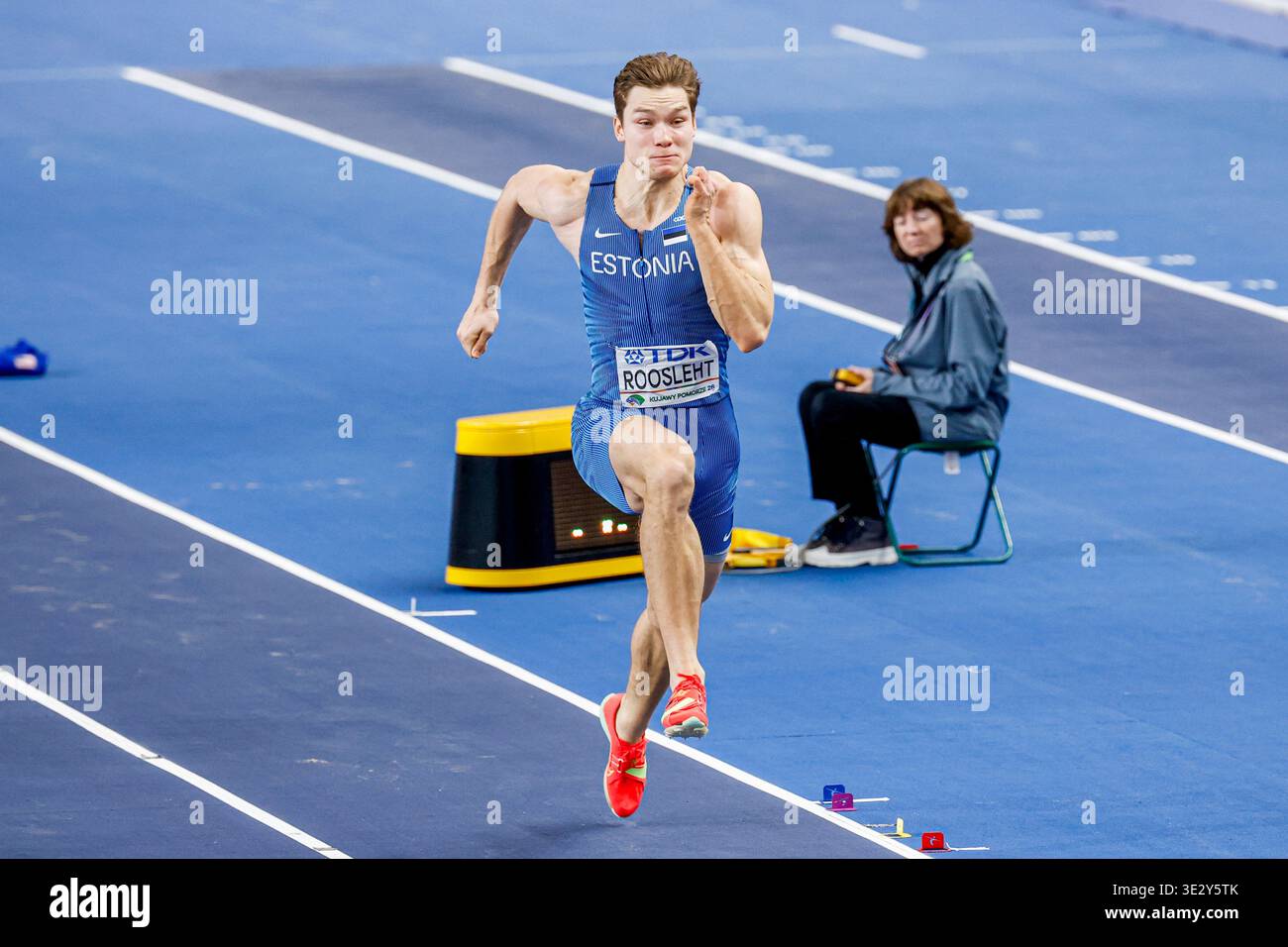 Long Rasmus Rasmus Roosleht of Estonia competing on the Men's Heptathlon Long Jump ...