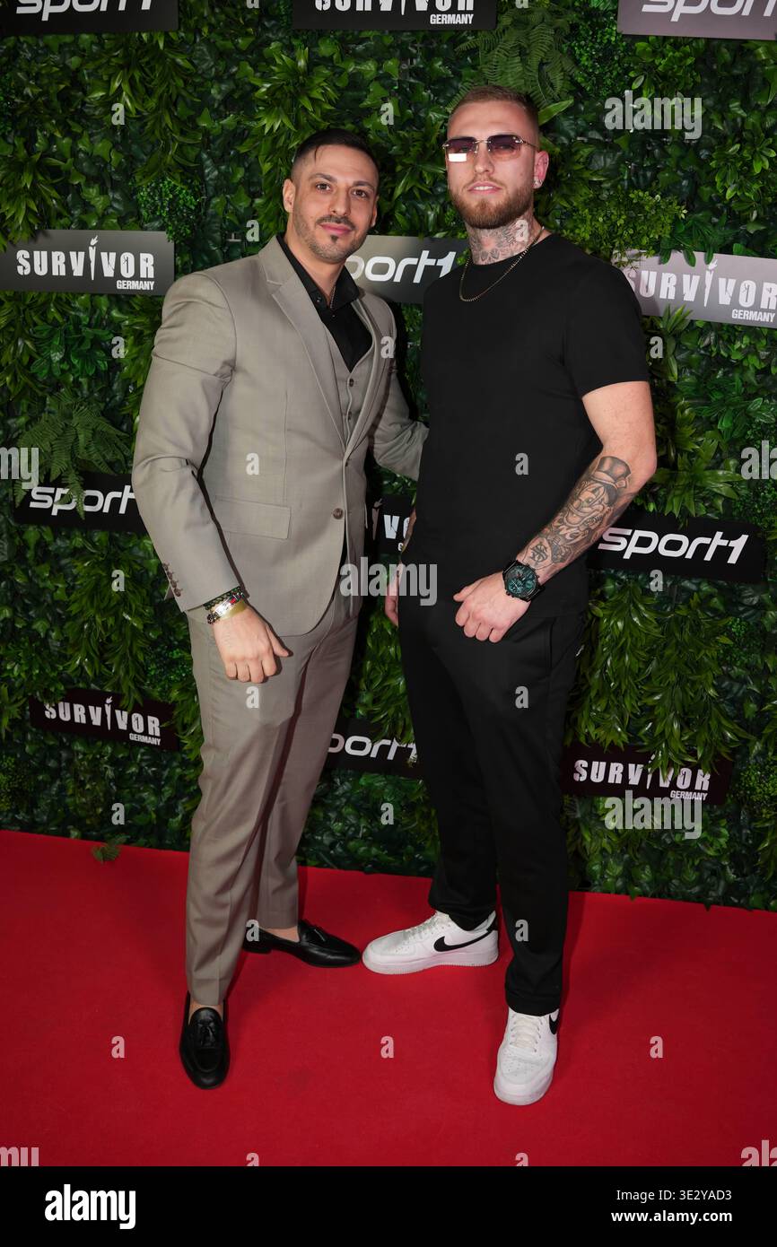 Premiere von Survivor Germany Giacomo Siciliano und Marcel Bock bei der Premiere von Survivor Germany SPORT1 am 19.03.2026 im Cinenova Kino in Köln-Ehrenfeld. Koeln CINENOVA Nordrhein-Westfalen *** Premiere of Survivor Germany Giacomo Siciliano and Marcel Bock at the premiere of Survivor Germany SPORT1 on 19 03 2026 at the Cinenova cinema in Cologne Ehrenfeld Cologne CINENOVA Nordrhein Westfalen Stock Photo