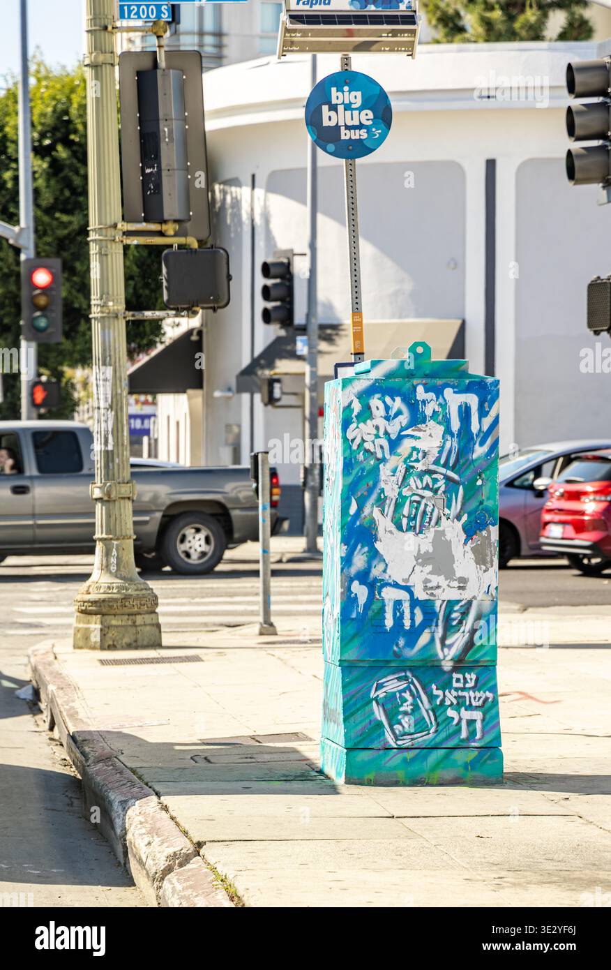 sidewalk in los angeles Stock Photo