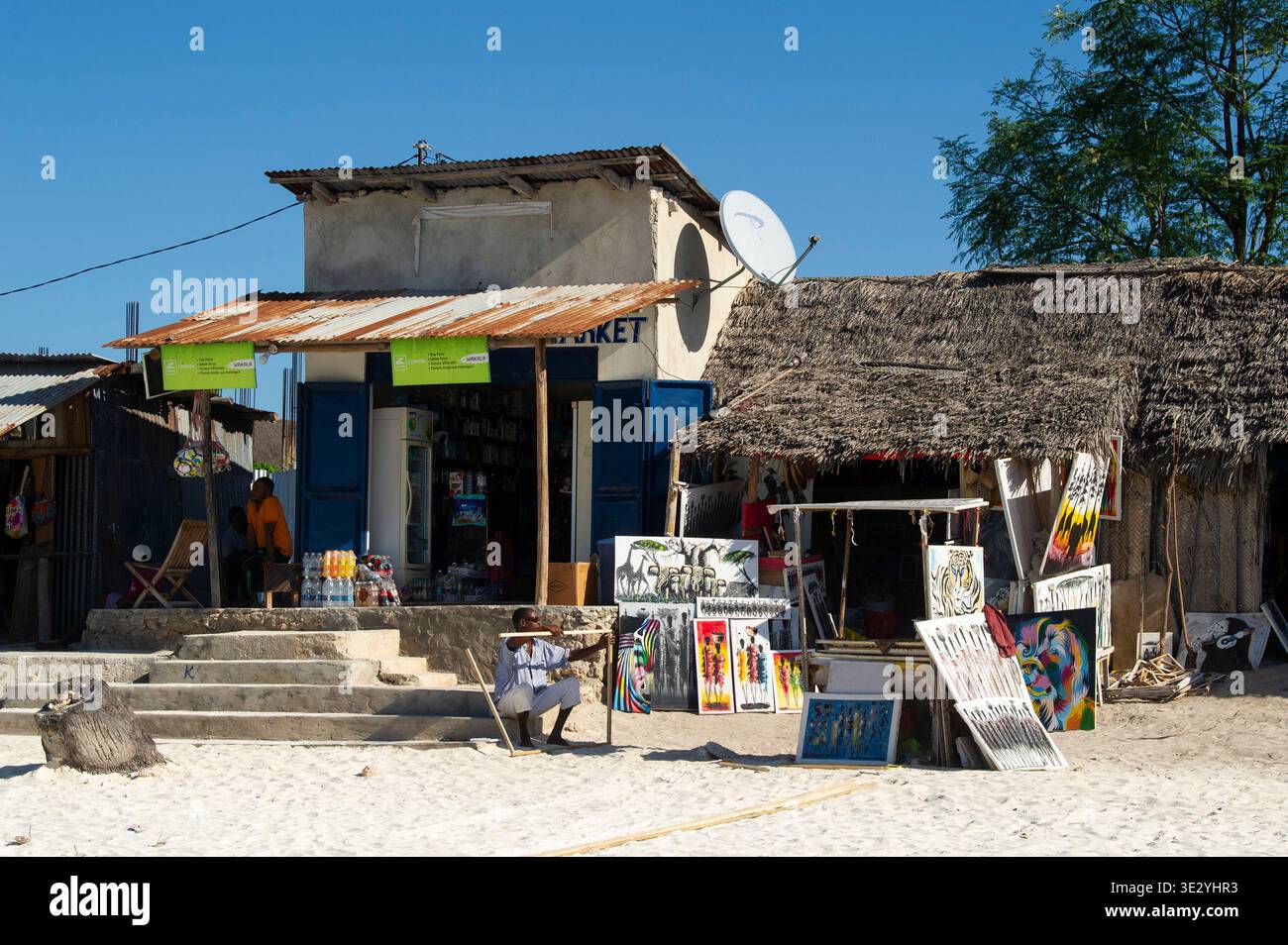 Nungwi Beach, Nungwi, Zanzibar Stock Photo