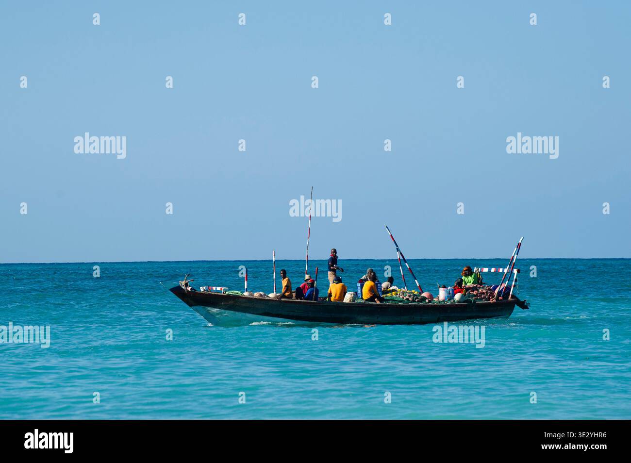 Fishing boat, Nungwi, Zanzibar Stock Photo
