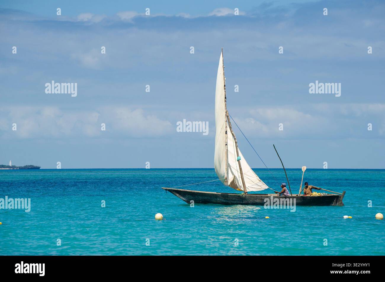 Dhow, Kendwa Beach, Zanzibar Stock Photo