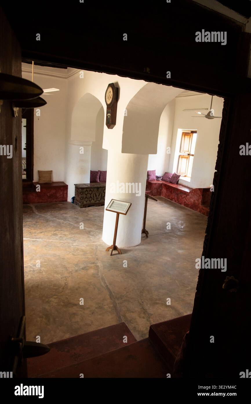 Bihole Palace museum, Bungi, Zanzibar Stock Photo
