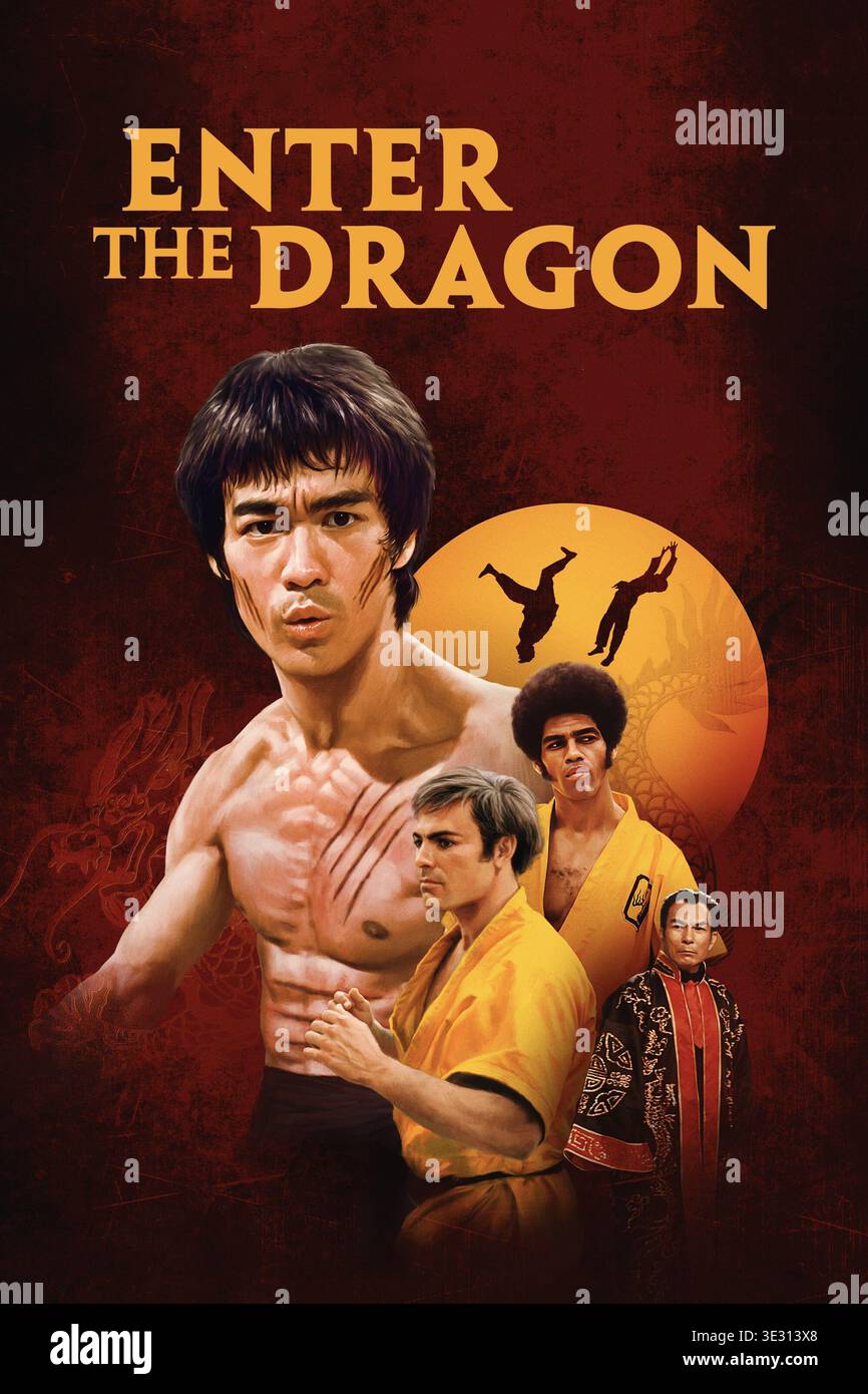 90s デッドストック Enter The Dragon 大判ポスター Enter The Dragon - Movie Poster (Bruce Lee) (Size: 24