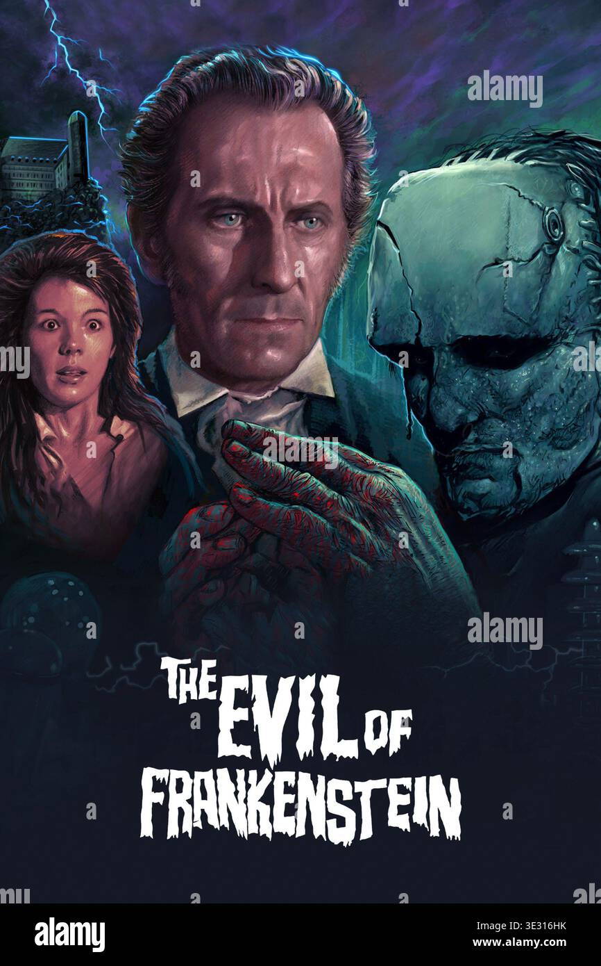 The Evil of Frankenstein movie poster 1964 Stock Photo - Alamy