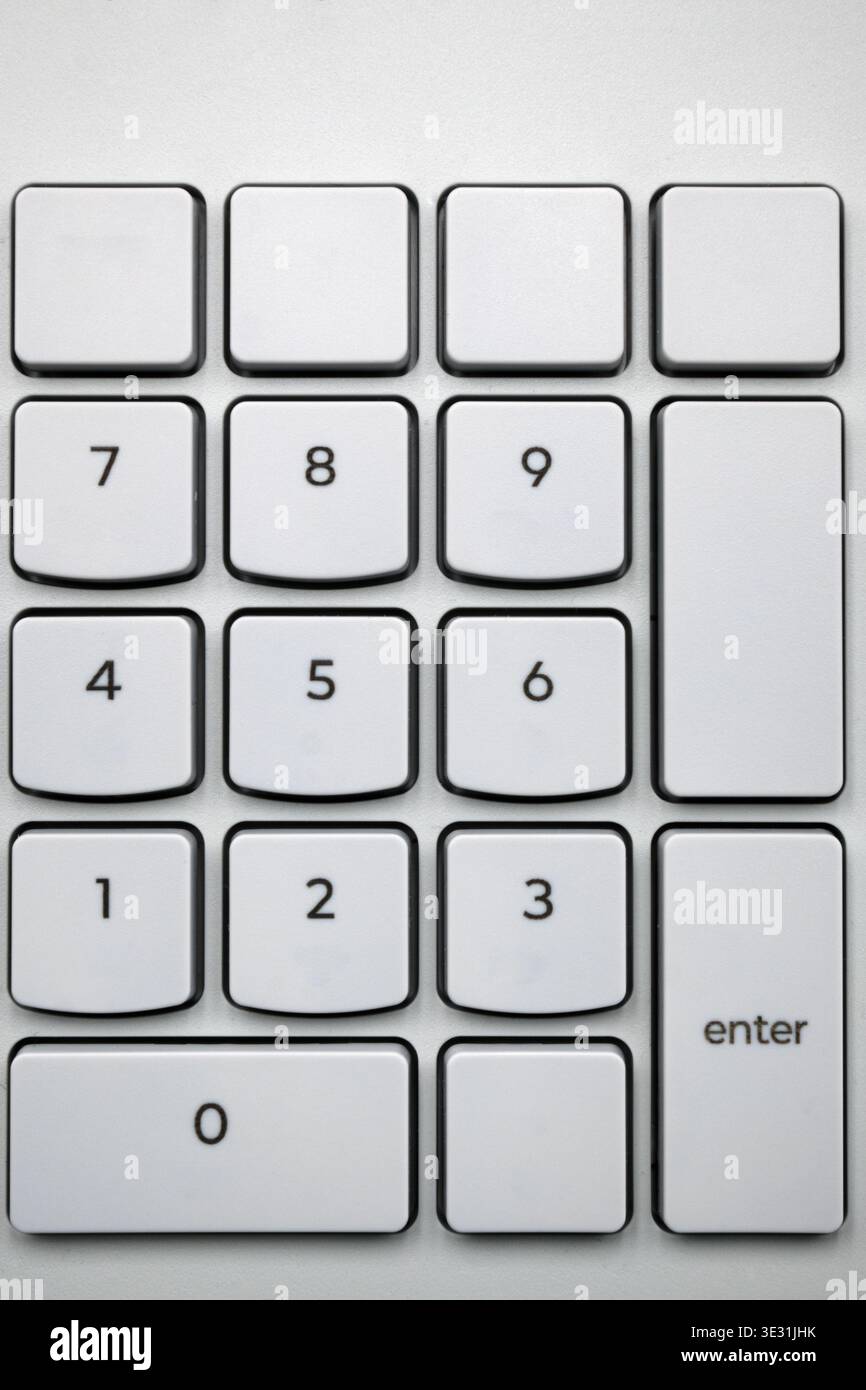 Computer numeric keypad. Stock Photo