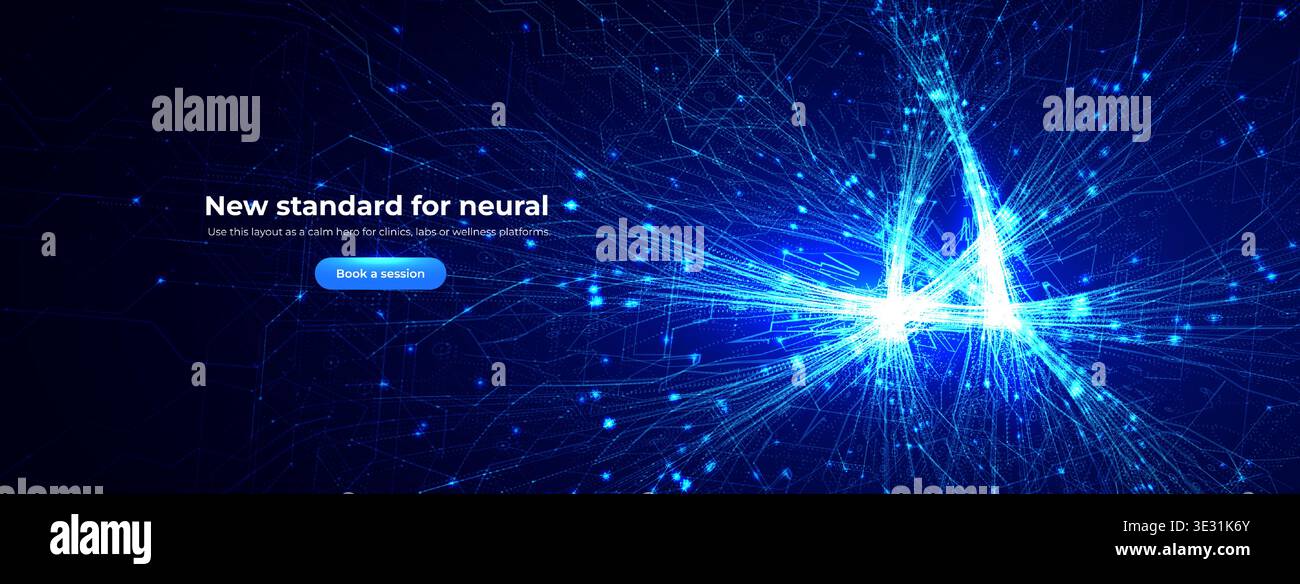 Neuronal Mesh Vector Neuro AI Network, Science Research, Abstract Biotech Transformation ...