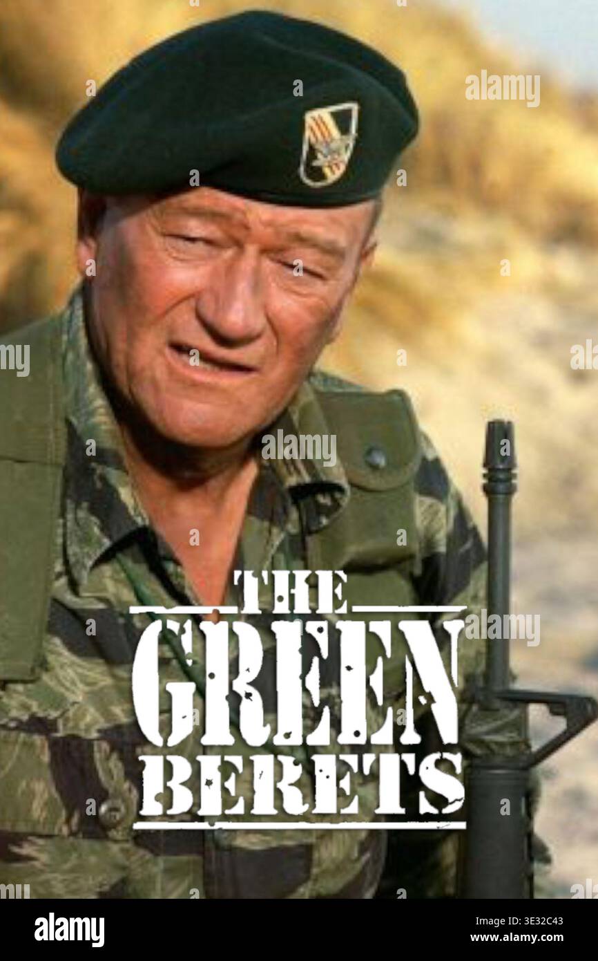 The Green Berets movie poster 1968 Stock Photo - Alamy