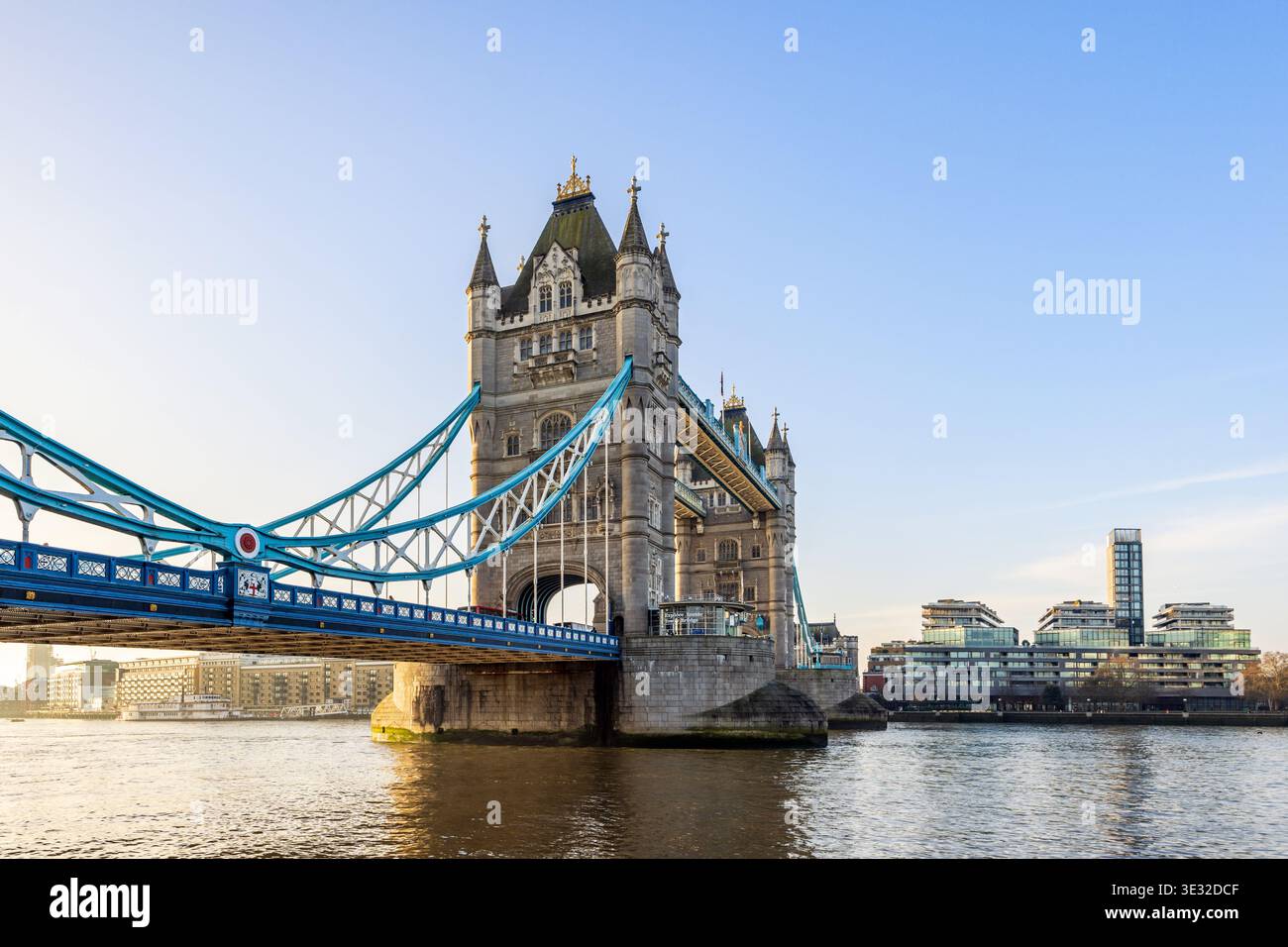 Tower Bridge and the River Thames in London Stock Photo