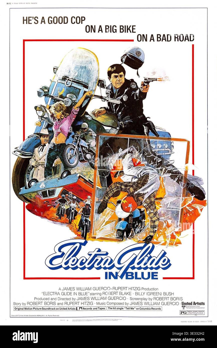 Electra glide in blue 1973 hi-res stock photography and images - Alamy
