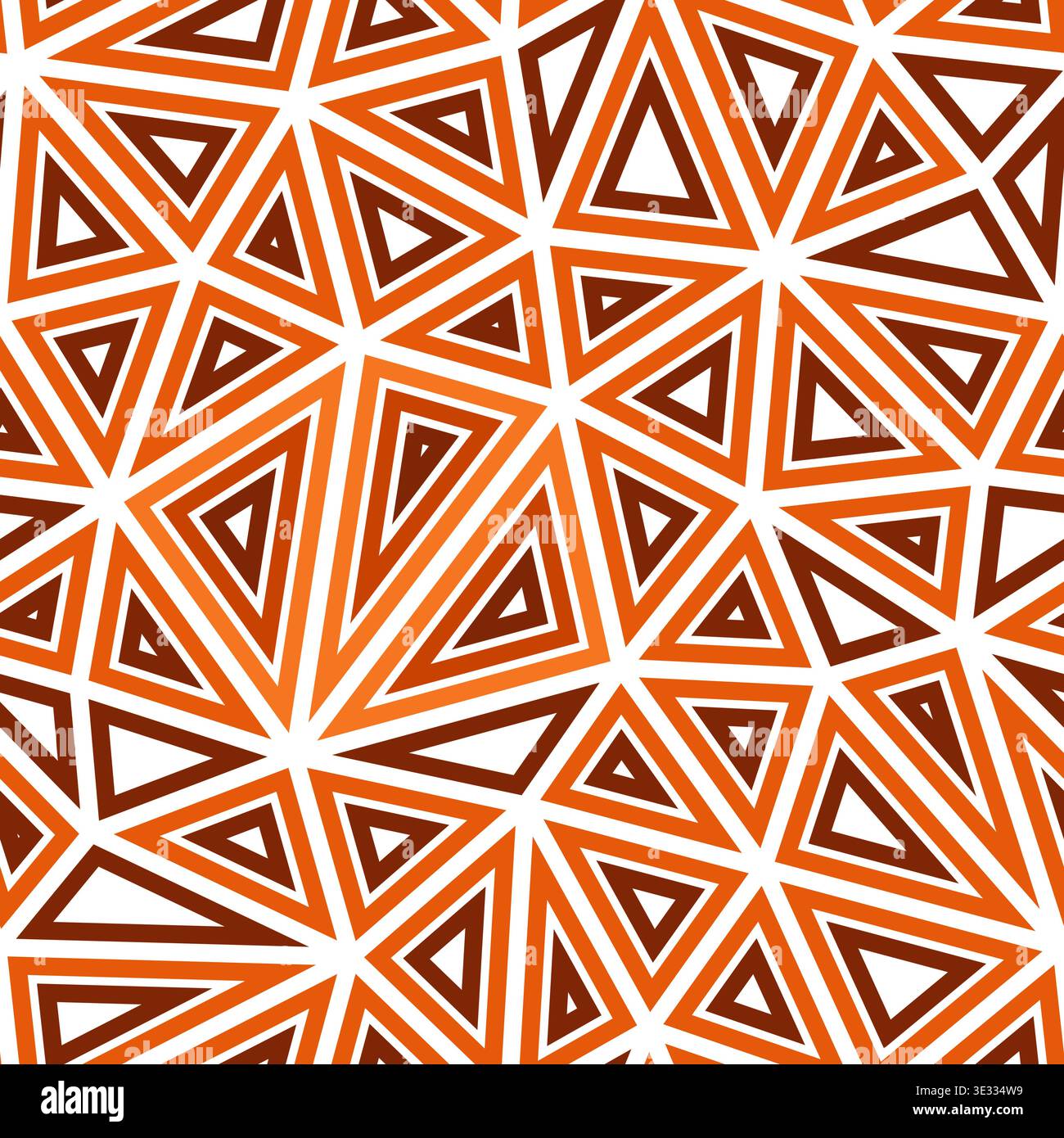 Minimalistic triangles background. Large shape size. Multiple repeated inner triangles. Single color tone style. Repeatable pattern. Stock Vector