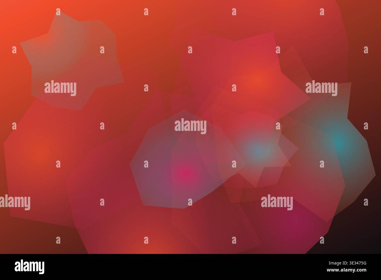 Red Orange Aurora Mesh Gradient Background Stock Vector