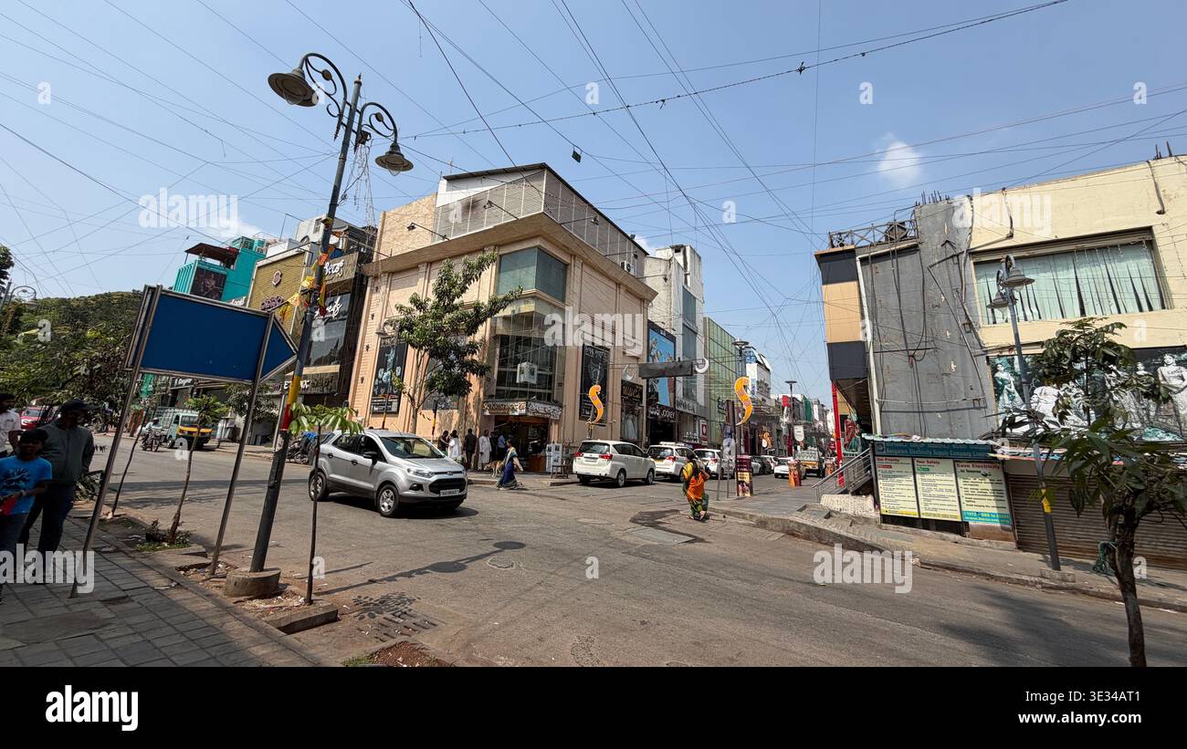 Commercial street in bengaluru hi-res stock photography and images - Alamy
