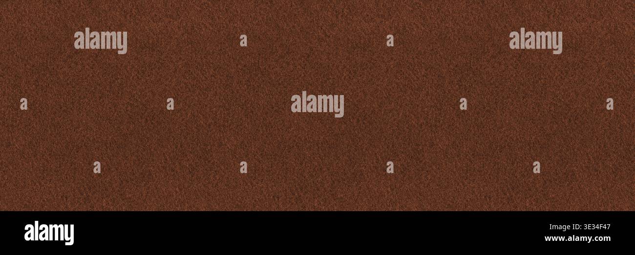 Brown felt fabric seamless texture background. Top view of flat pattern. Stock Photo