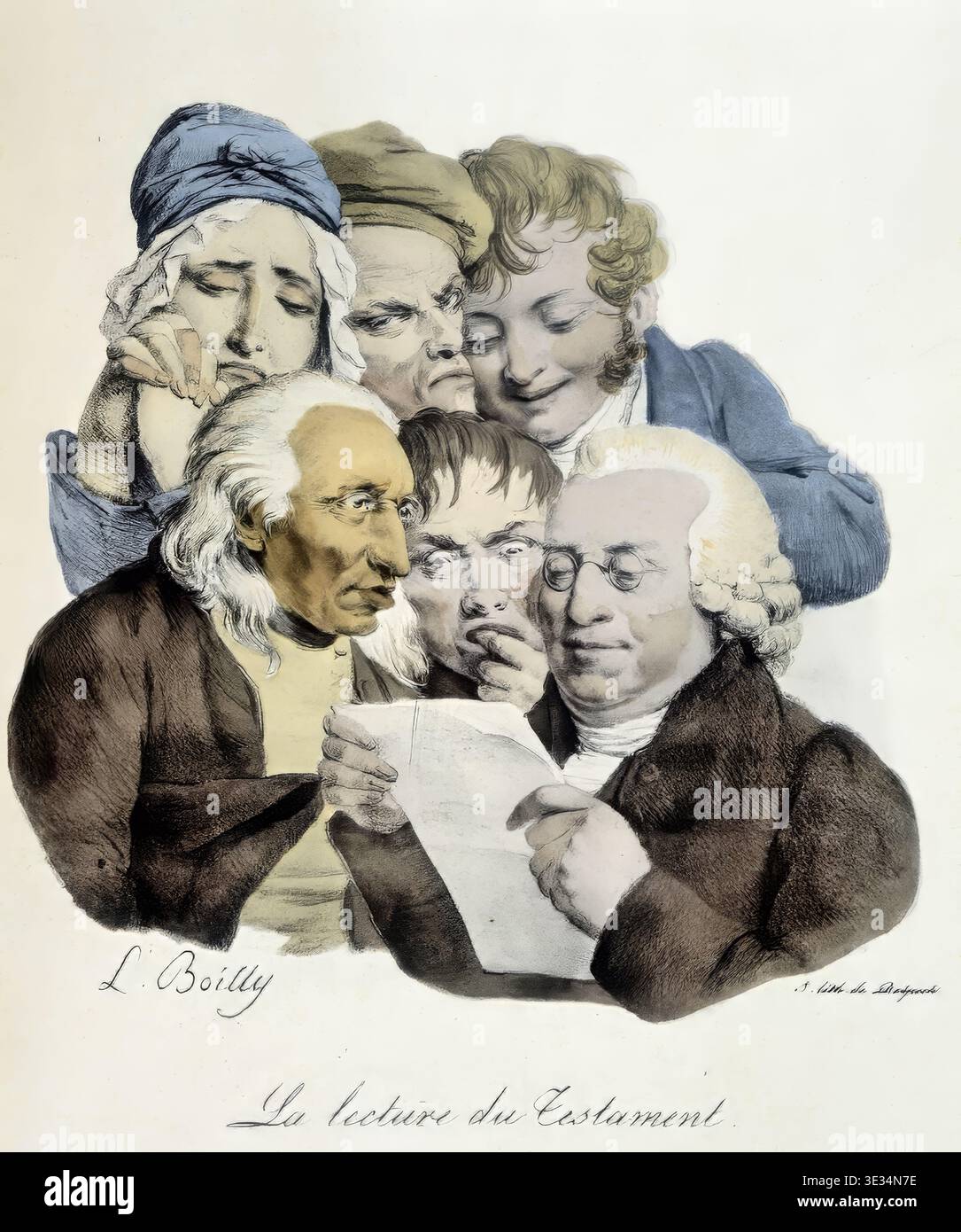Louis‑Leopold Boilly – Reading the Will, c.1820 – French Academic ...