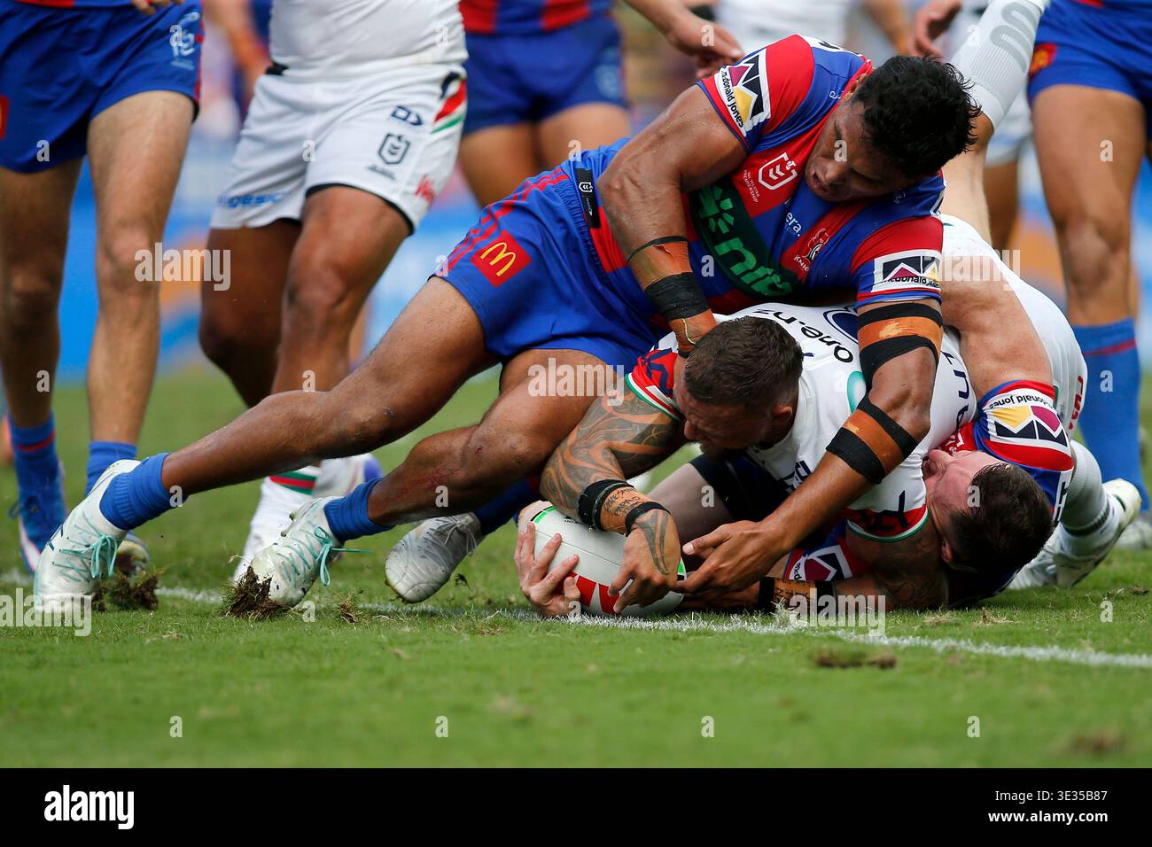 Knights Prop Banned for Horrific Hit on Warriors Winger Knights Prop Banned for Horrific Hit on Warriors Winger