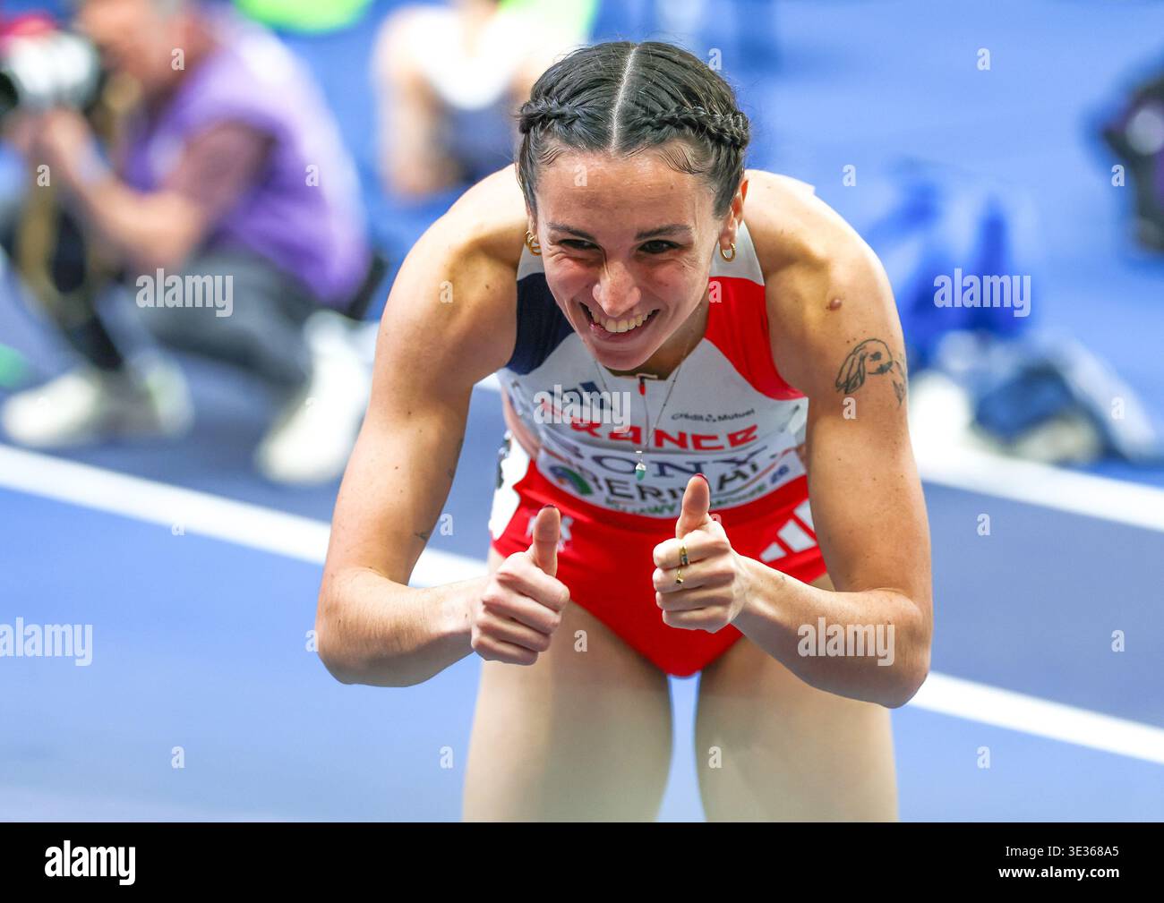 Torun 21.03.2026 World Athletics Indoor Championship Kujawy Pomorze 2026 in Torun, Poland Day Two Halowe Mistrzostwa Swiata Torun 2026 Dzien drugi n/z Clara Liberman Fot. Igor Jakubowski / Arena Akcji Stock Photo